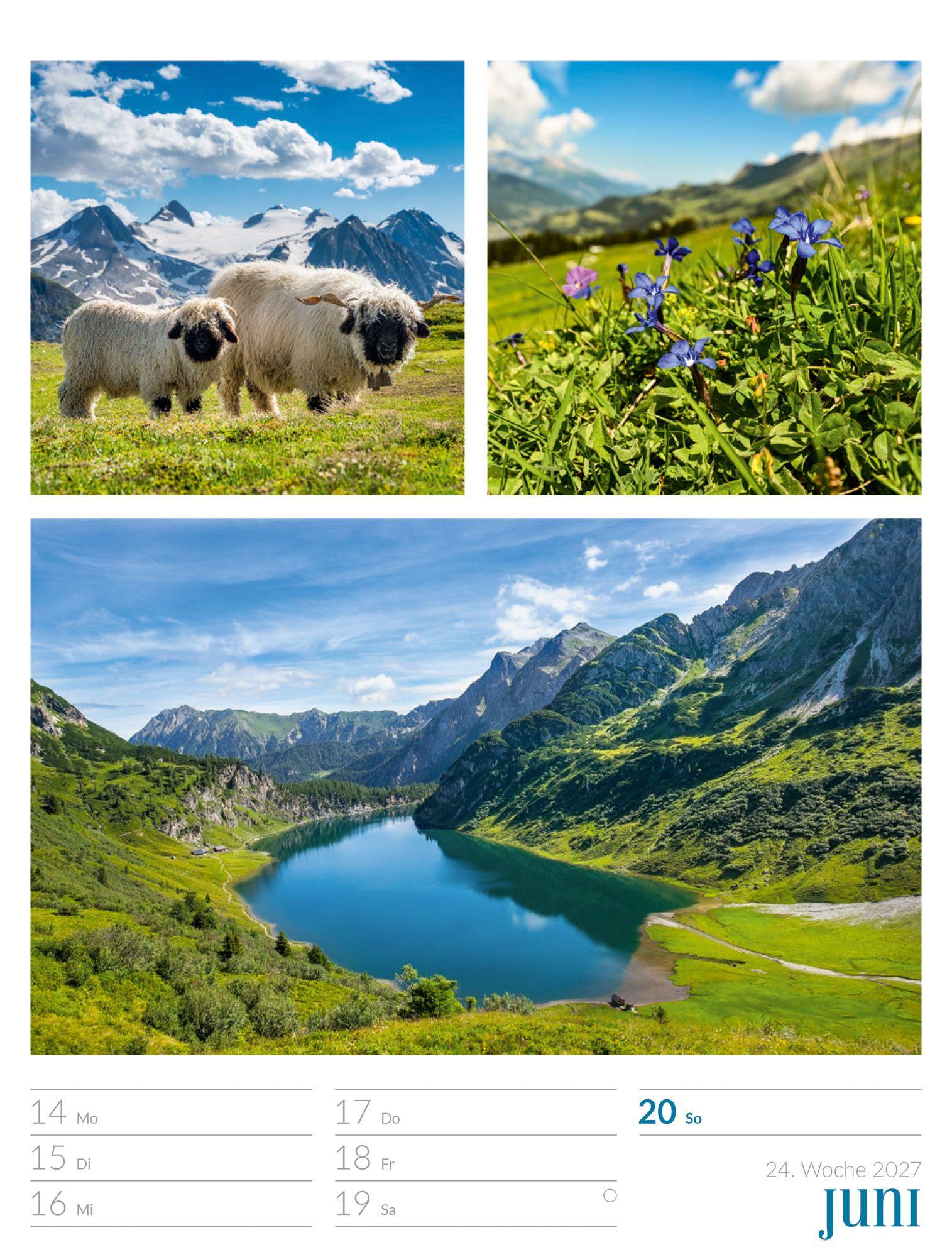 Beispielinhalt (Bild) Farben der Natur Wochenplaner Kalender 2027