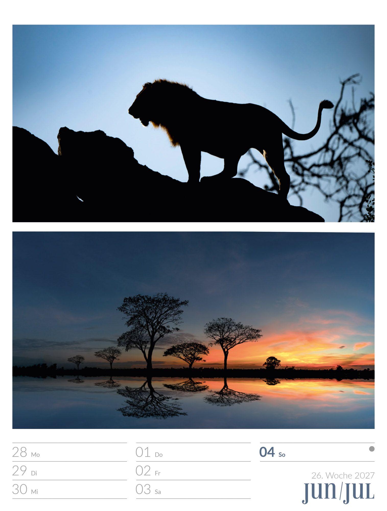 Beispielinhalt (Bild) Farben der Natur Wochenplaner Kalender 2027