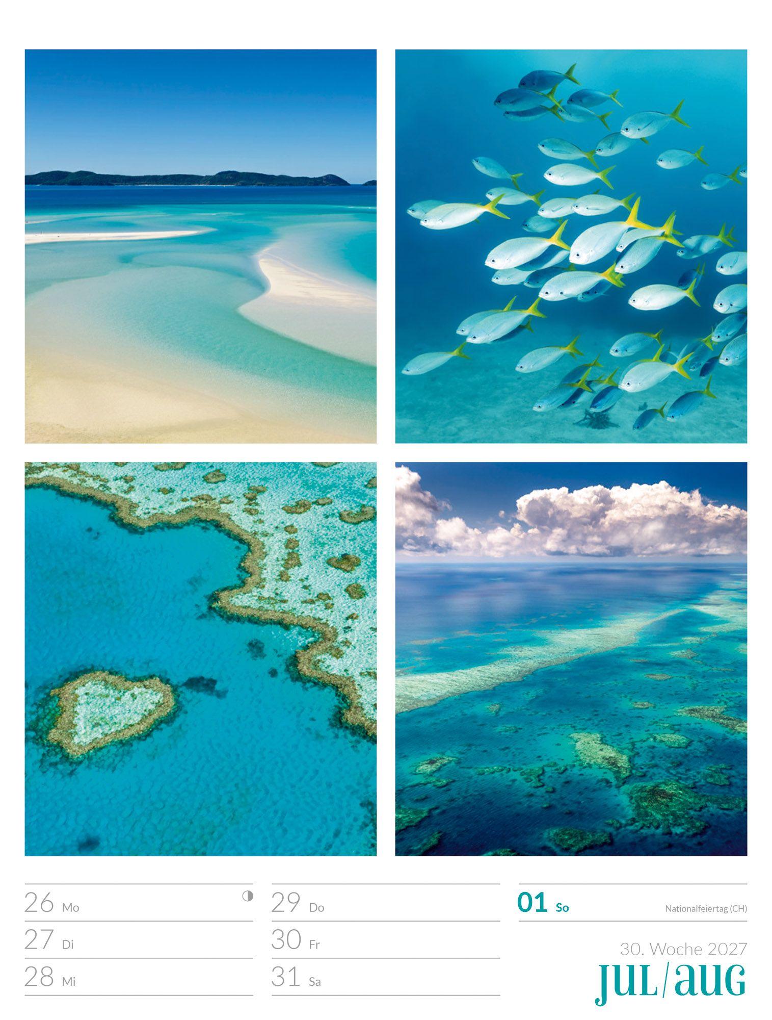 Beispielinhalt (Bild) Farben der Natur Wochenplaner Kalender 2027