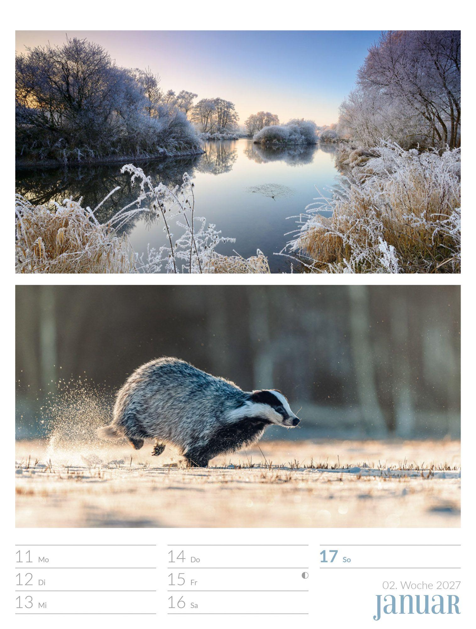 Beispielinhalt (Bild) Farben der Natur Wochenplaner Kalender 2027