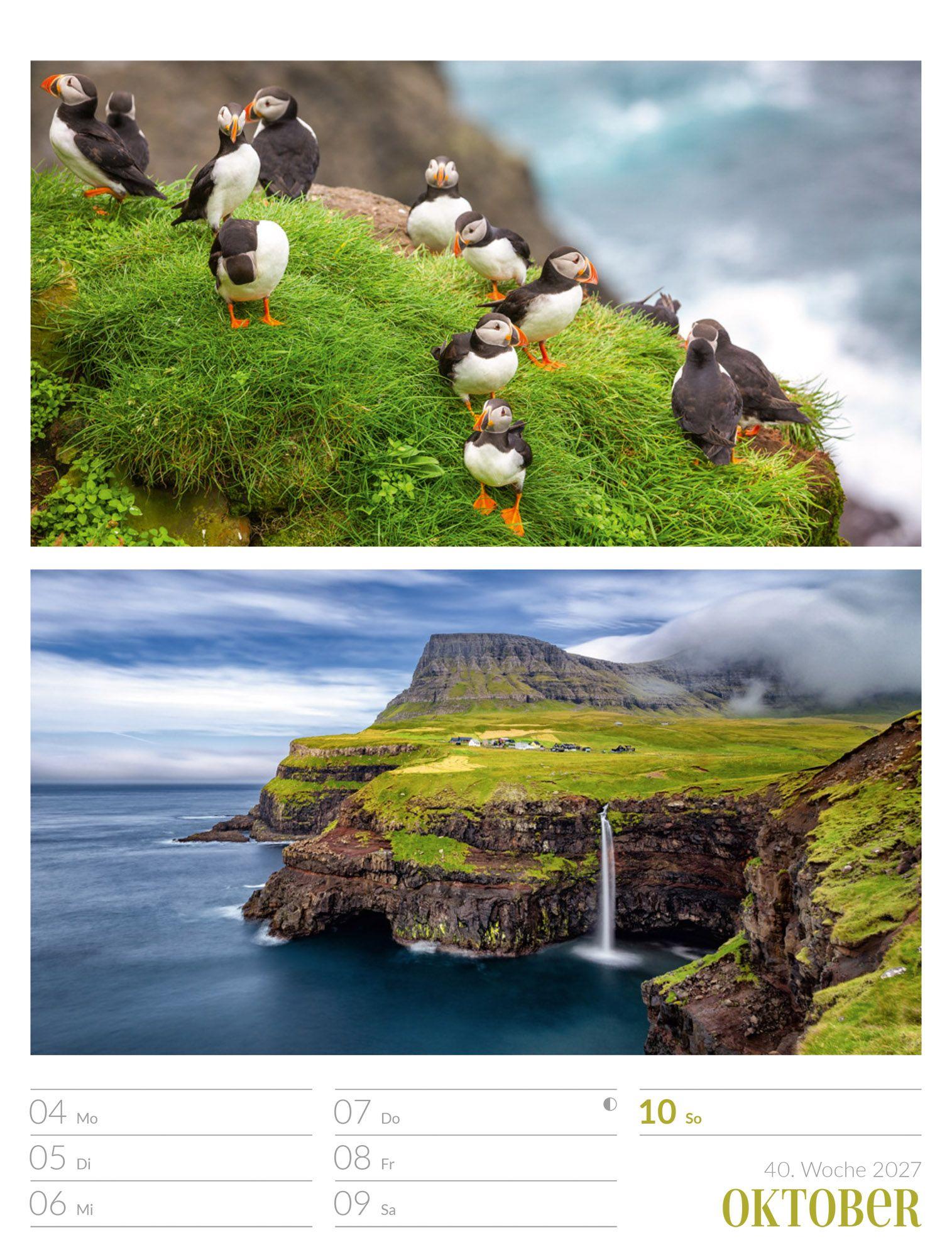 Beispielinhalt (Bild) Farben der Natur Wochenplaner Kalender 2027