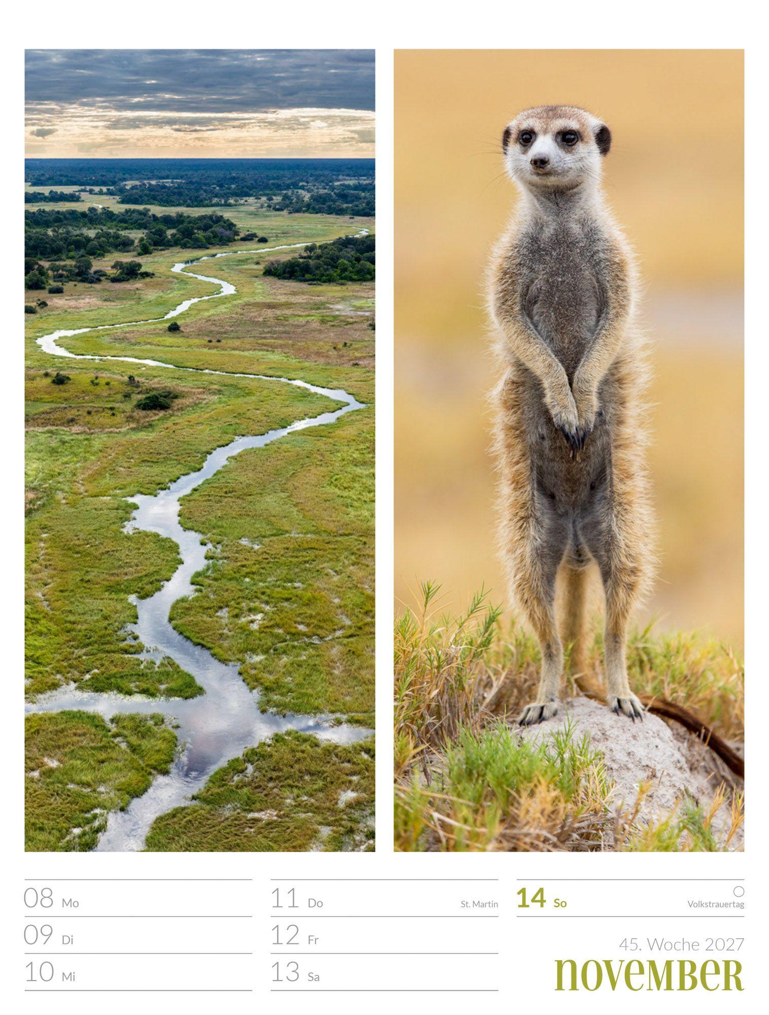 Beispielinhalt (Bild) Farben der Natur Wochenplaner Kalender 2027