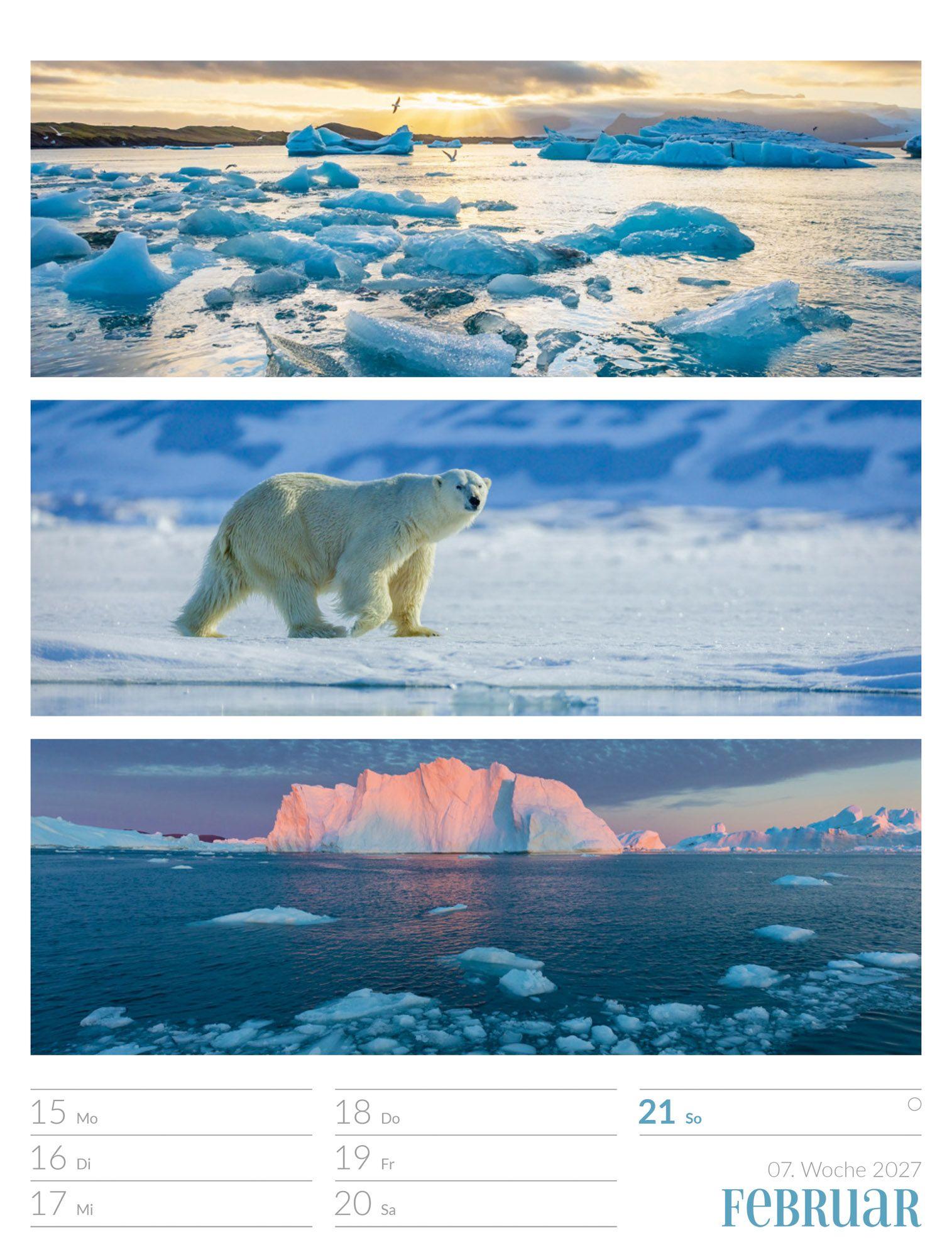 Beispielinhalt (Bild) Farben der Natur Wochenplaner Kalender 2027