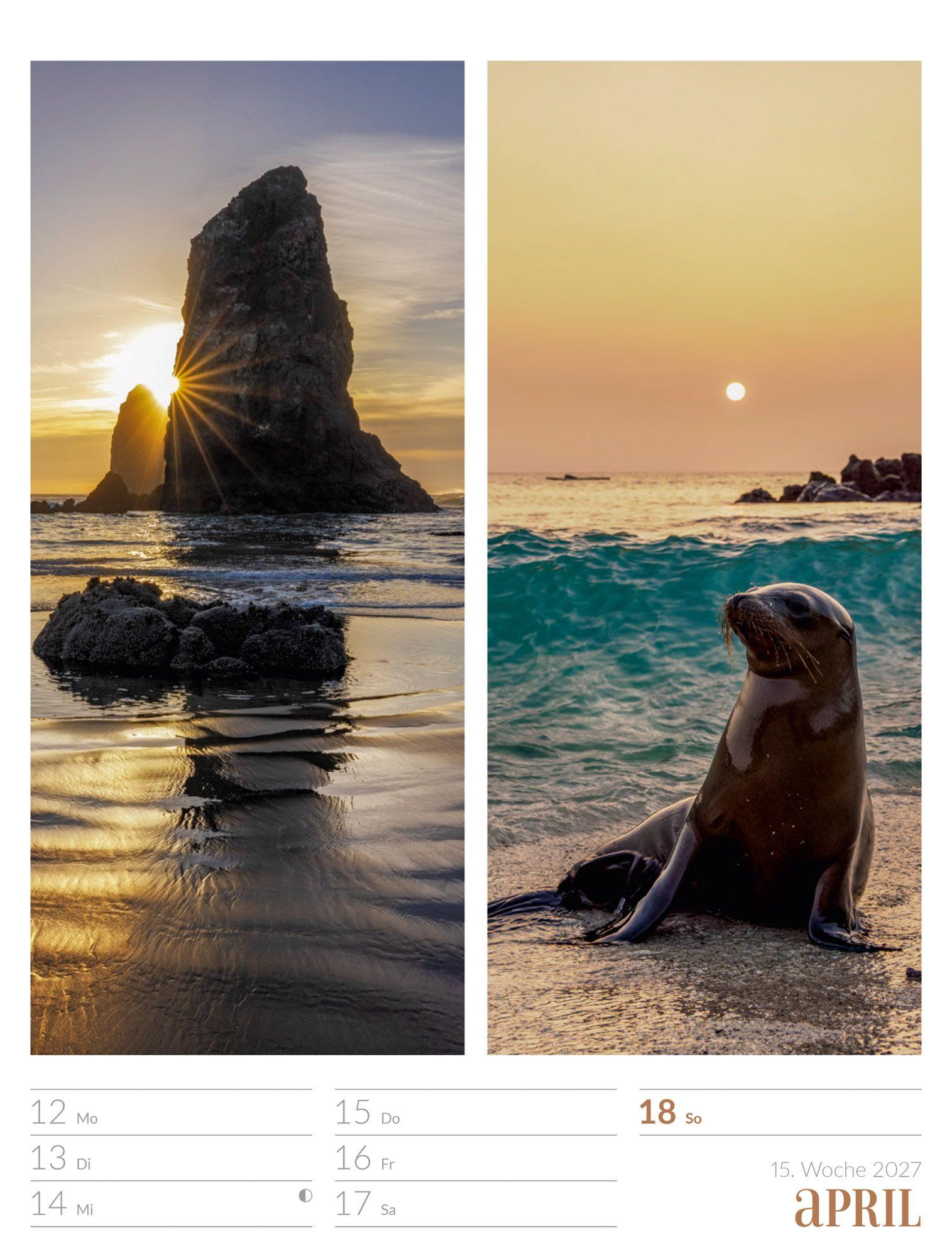 Beispielinhalt (Bild) Farben der Natur Wochenplaner Kalender 2027