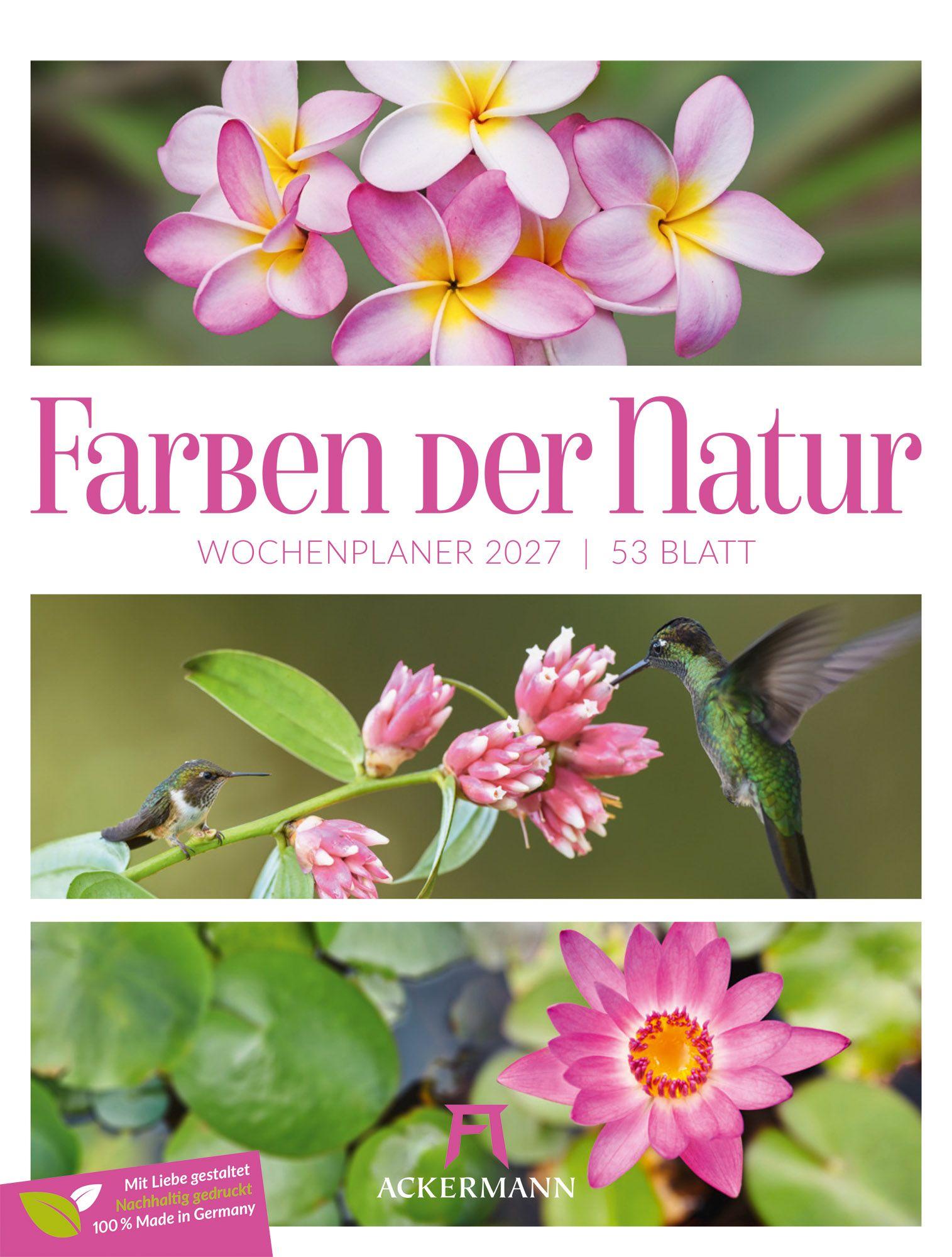Vorderes Coverbild Farben der Natur Wochenplaner Kalender 2027