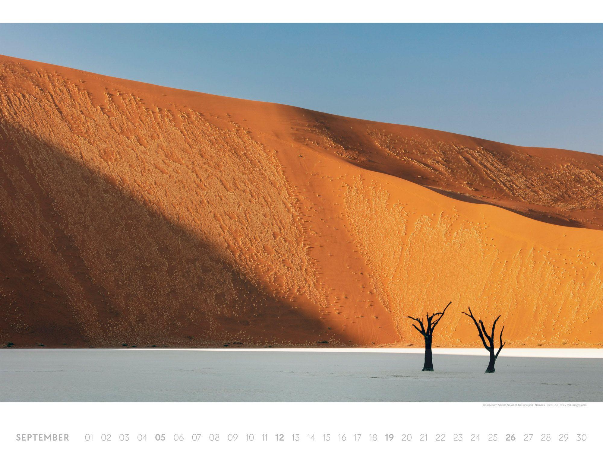 Beispielinhalt (Bild) Freiraum Kalender 2027