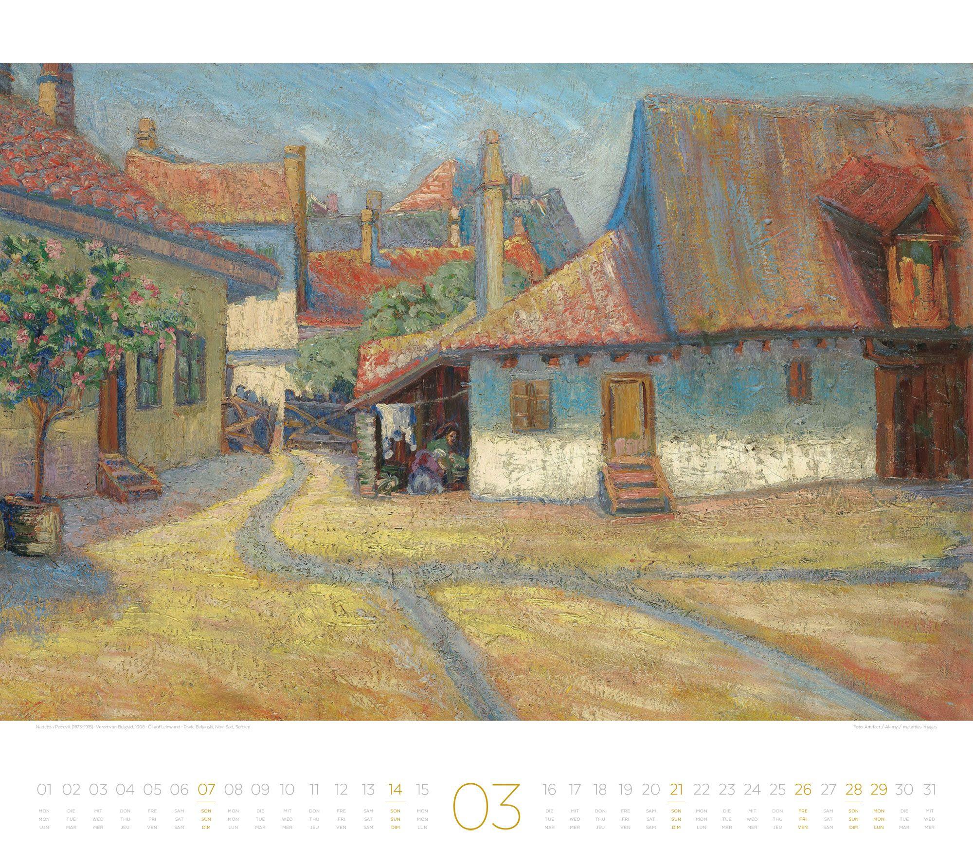 Beispielinhalt (Bild) Die Kunst der Stille Kalender 2027