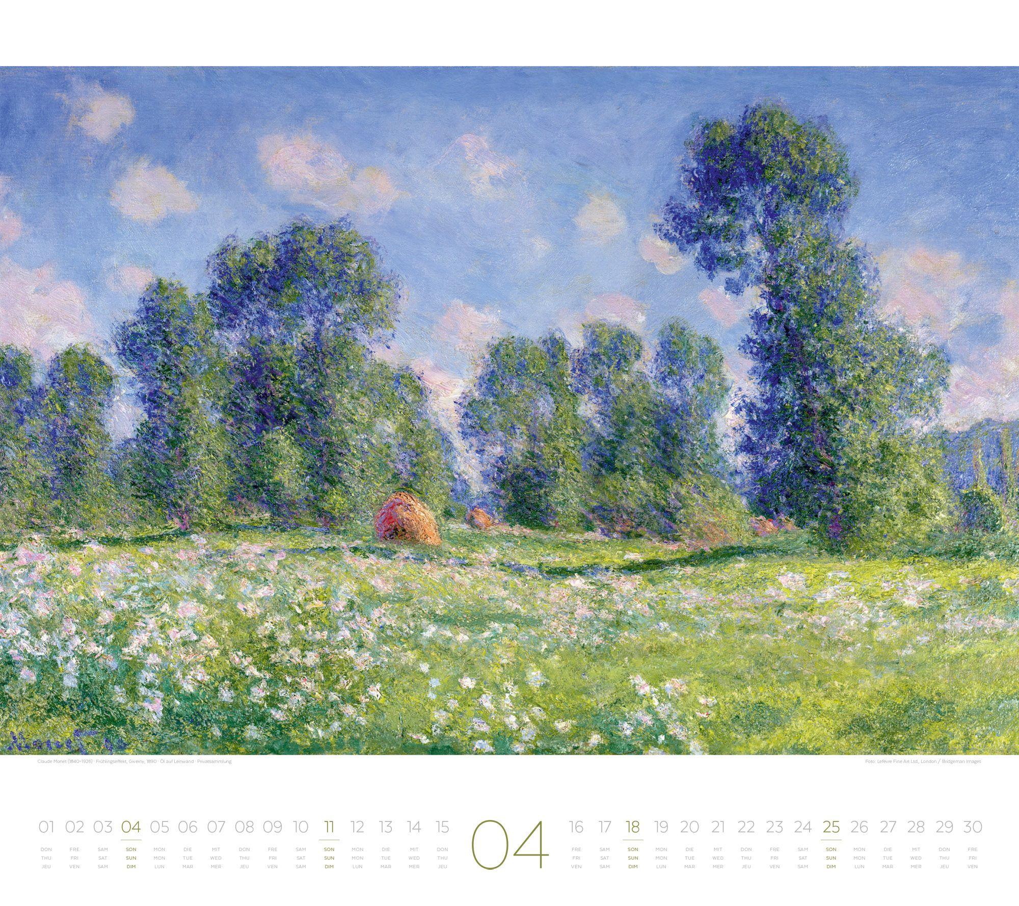 Beispielinhalt (Bild) Die Kunst der Stille Kalender 2027