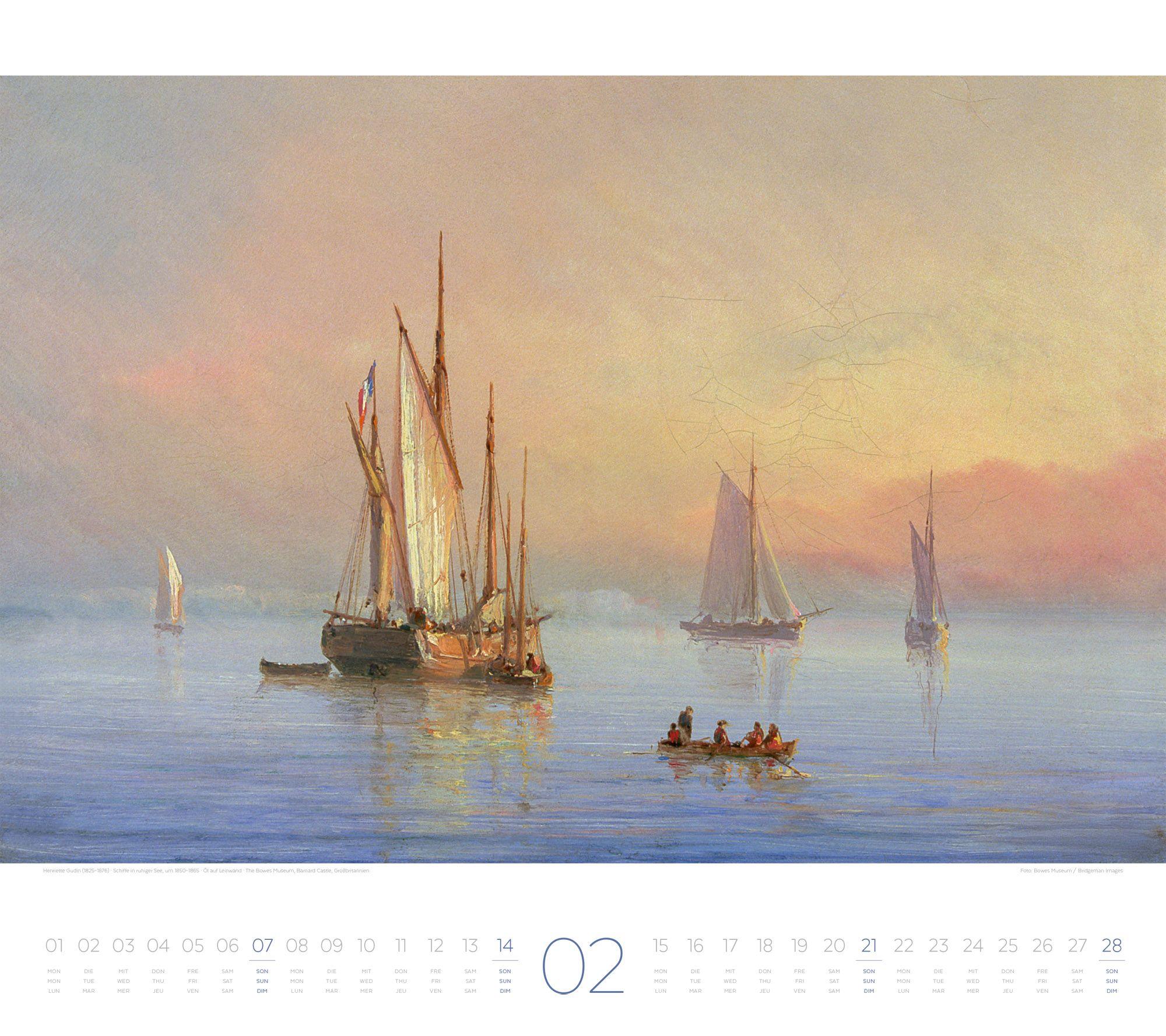 Beispielinhalt (Bild) Die Kunst der Stille Kalender 2027