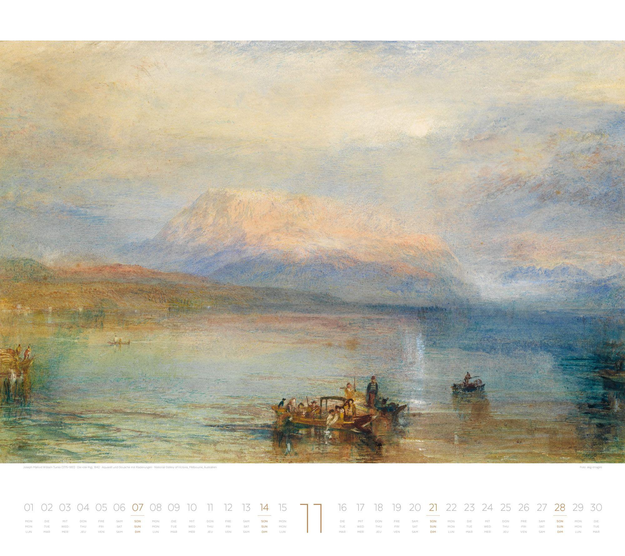 Beispielinhalt (Bild) Die Kunst der Stille Kalender 2027