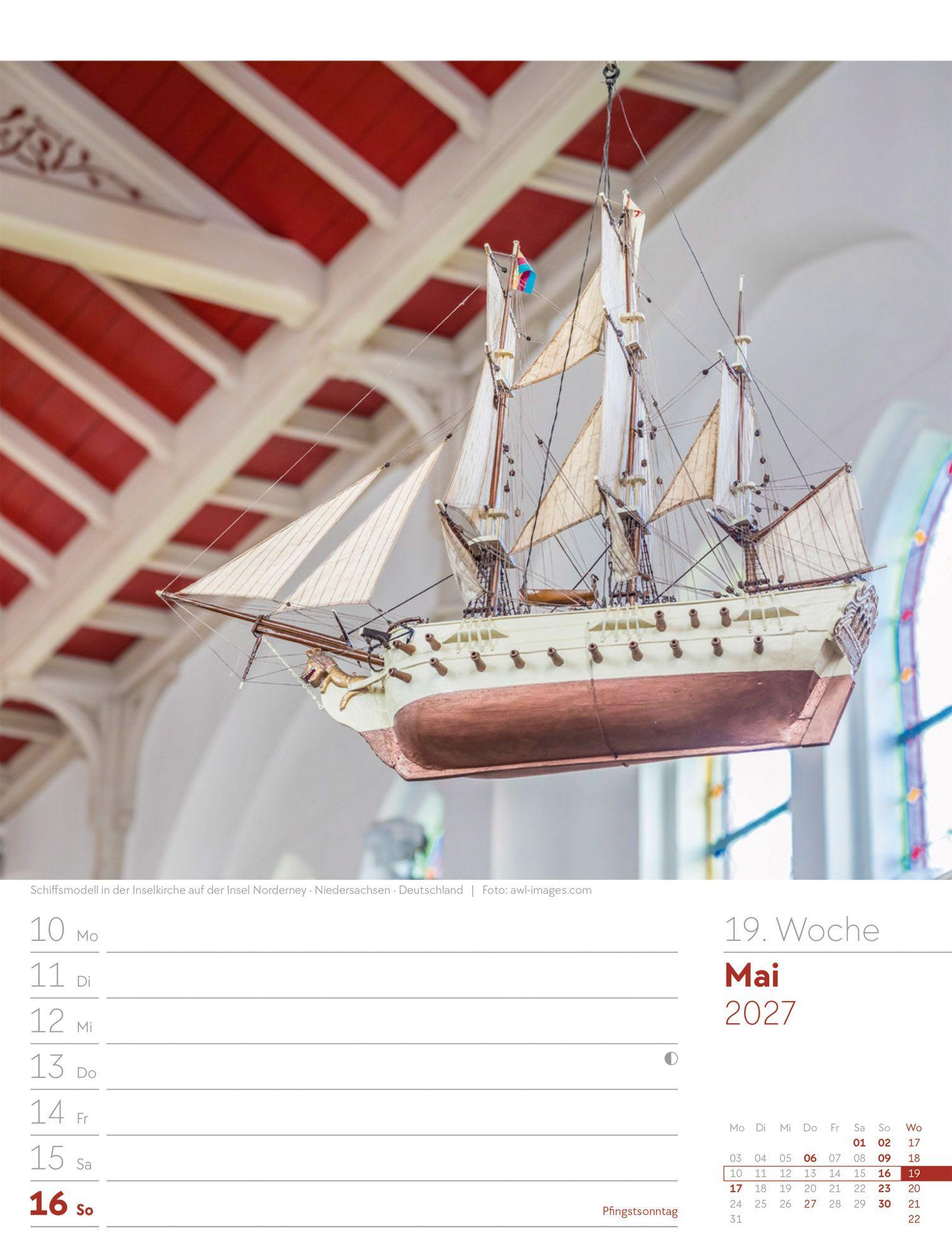 Beispielinhalt (Bild) Am Meer Wochenplaner Kalender 2027