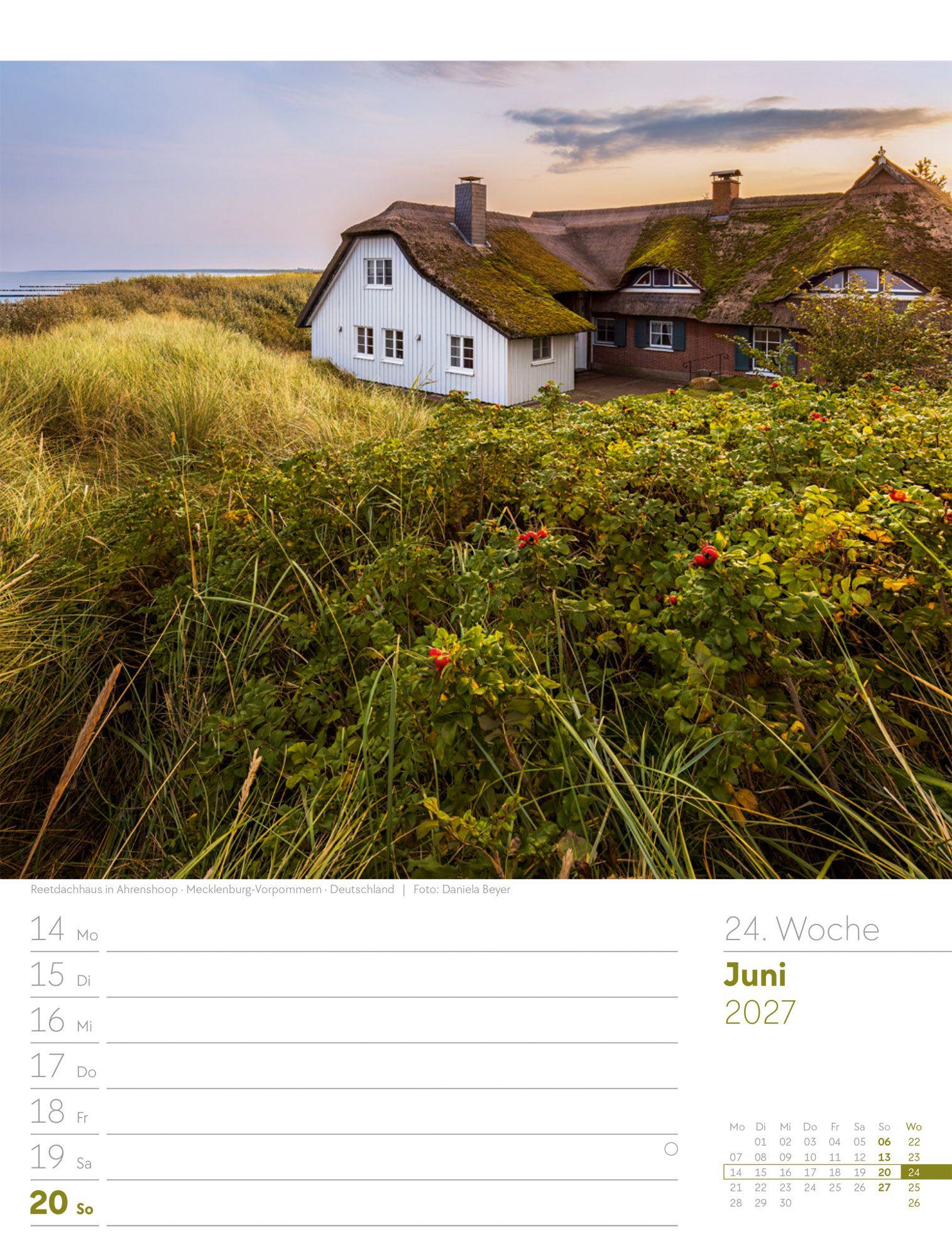 Beispielinhalt (Bild) Am Meer Wochenplaner Kalender 2027