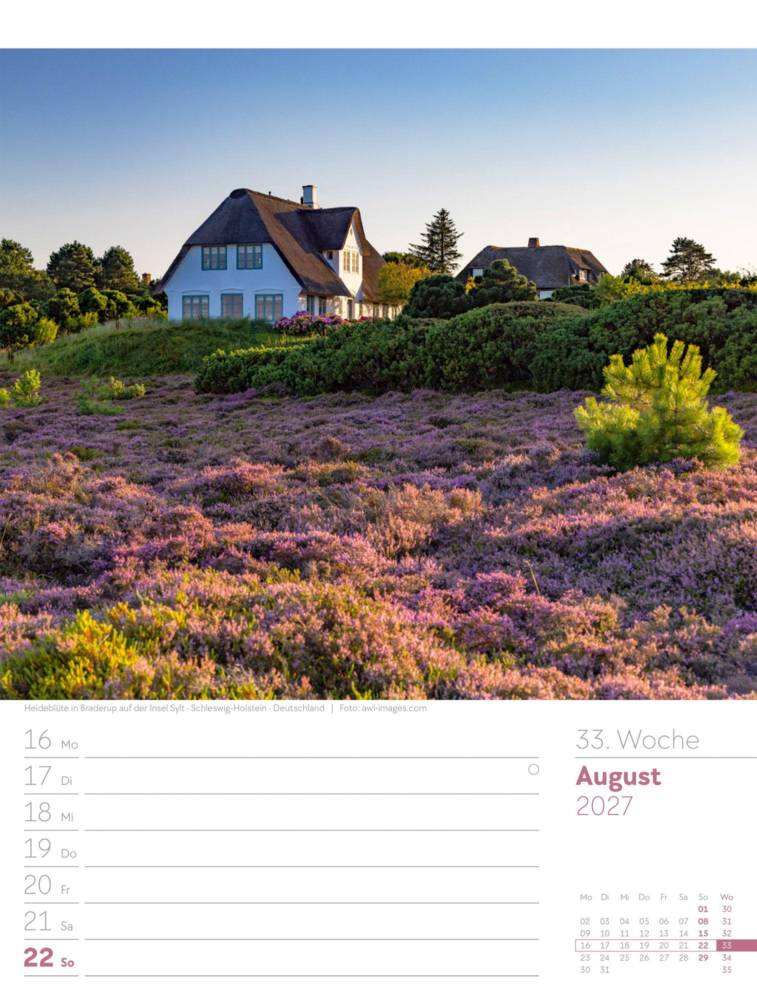 Beispielinhalt (Bild) Am Meer Wochenplaner Kalender 2027