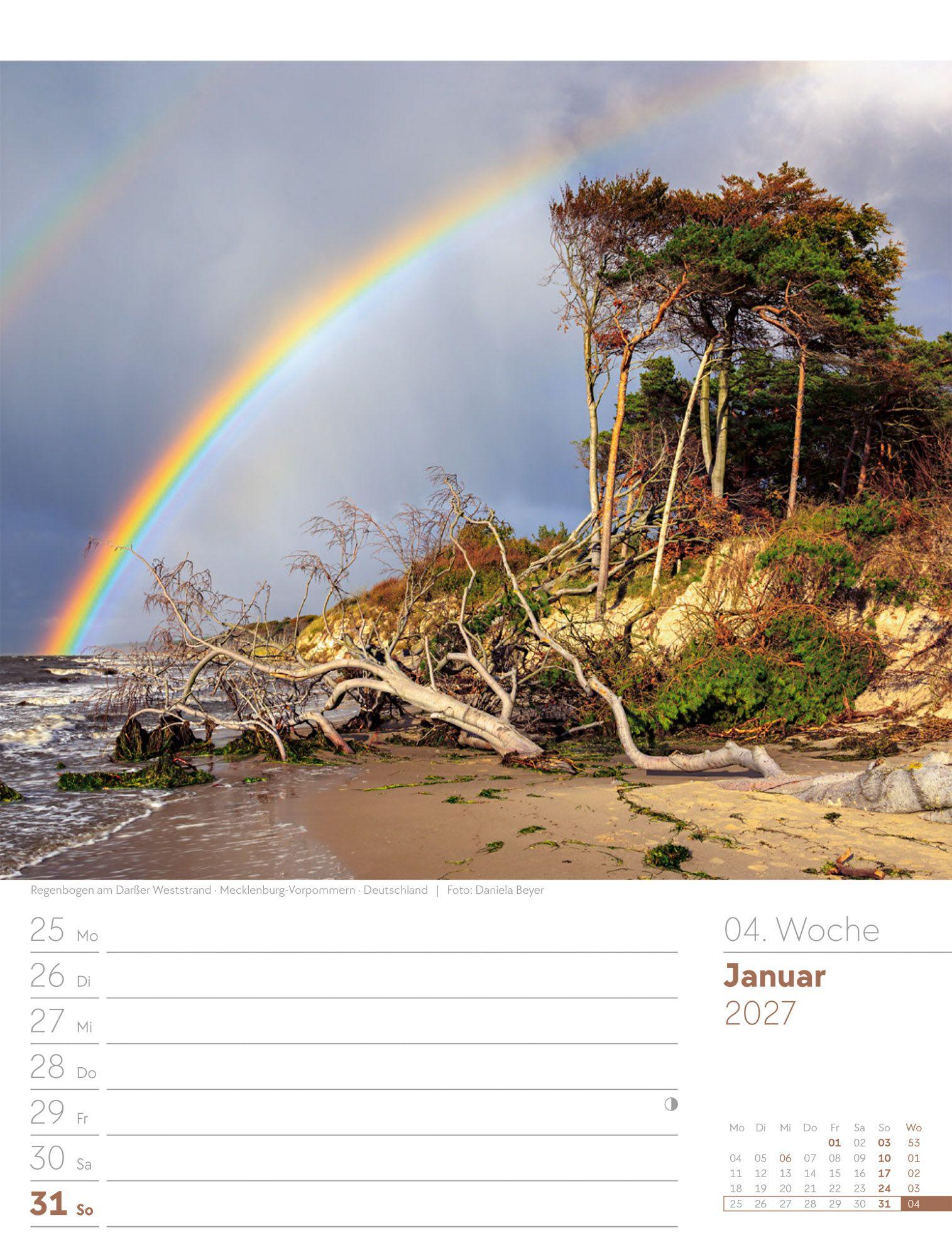 Beispielinhalt (Bild) Am Meer Wochenplaner Kalender 2027