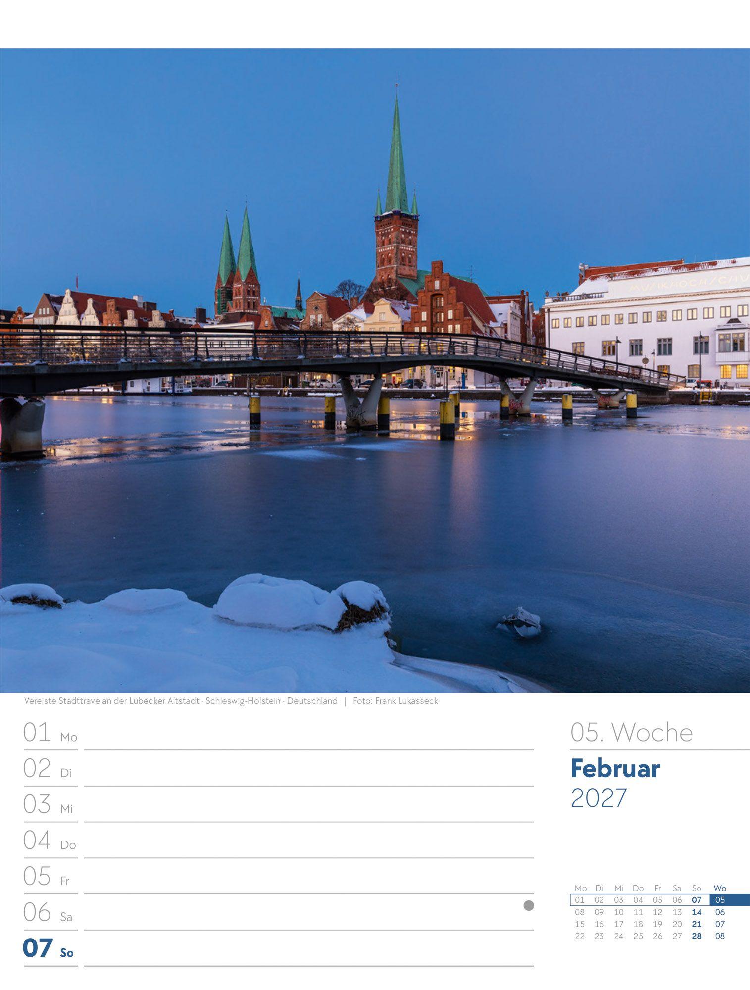 Beispielinhalt (Bild) Am Meer Wochenplaner Kalender 2027