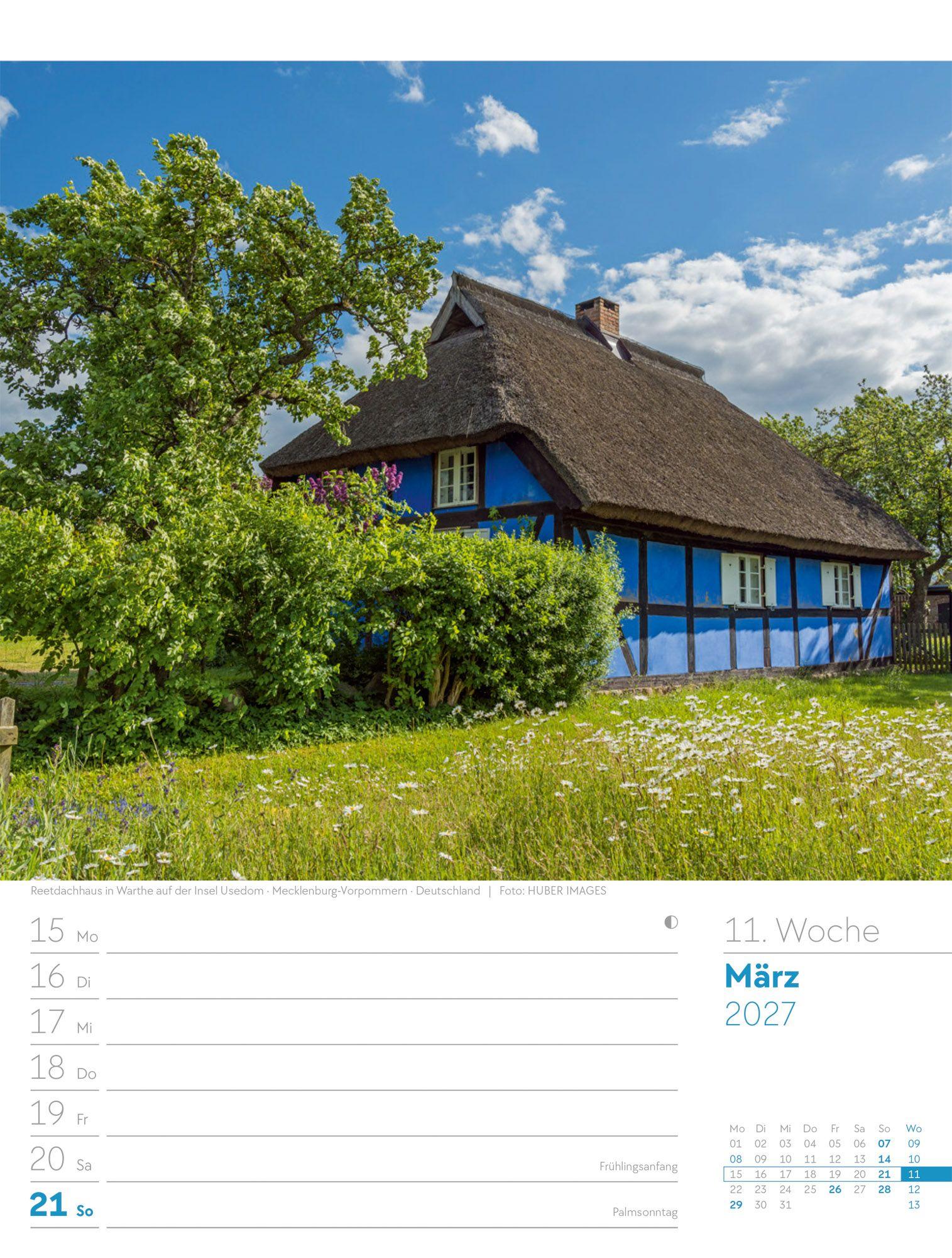 Beispielinhalt (Bild) Am Meer Wochenplaner Kalender 2027