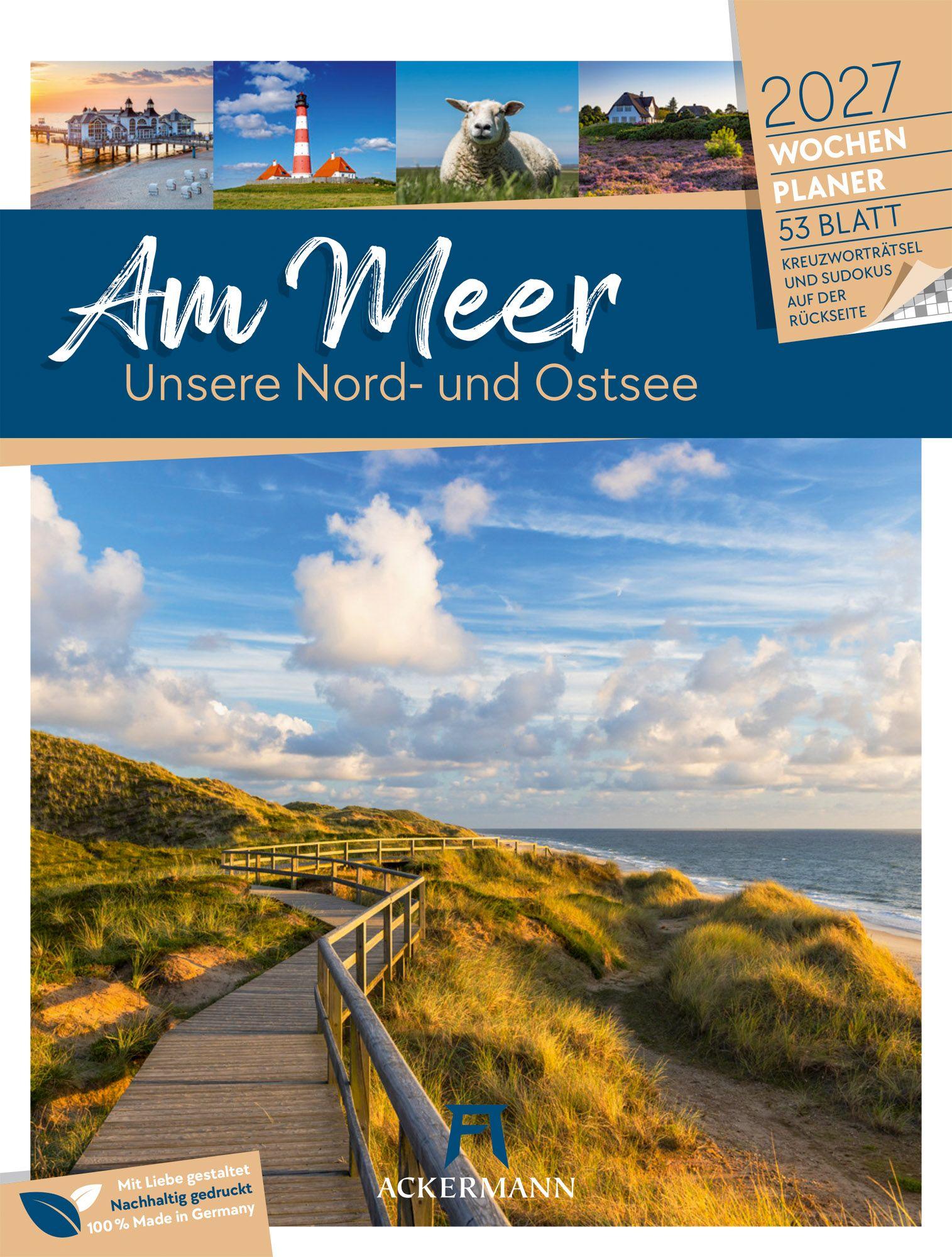 Vorderes Coverbild Am Meer Wochenplaner Kalender 2027