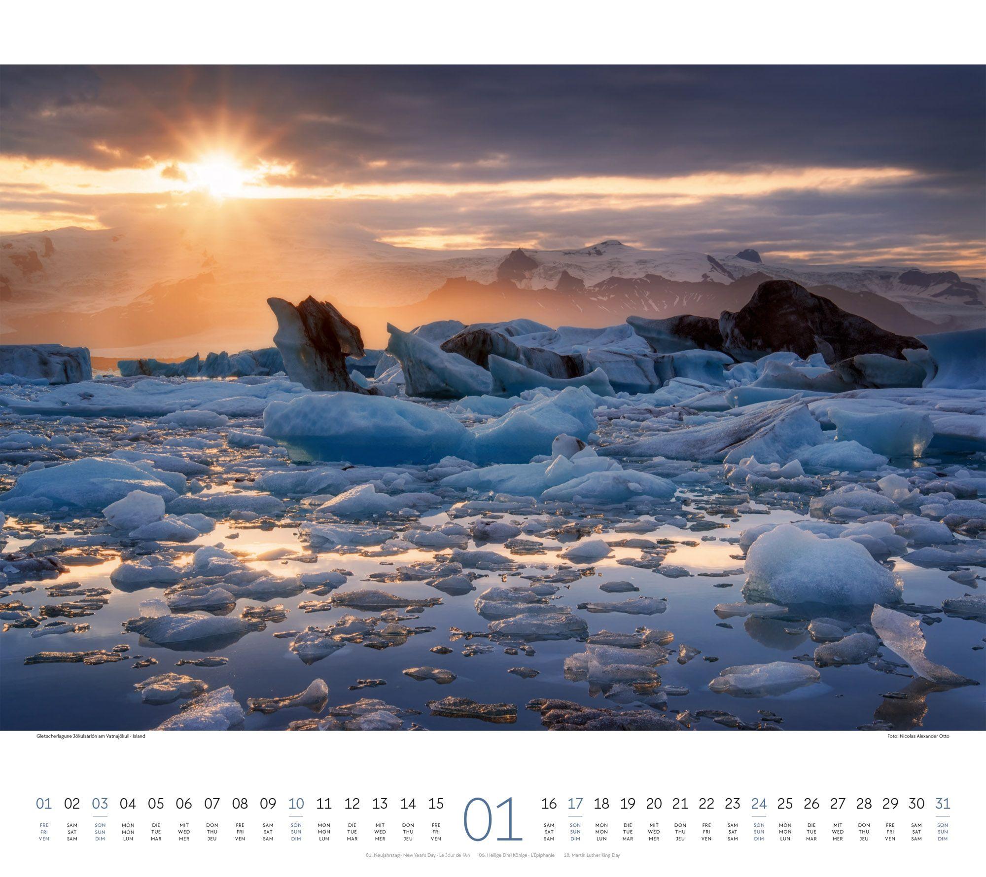 Beispielinhalt (Bild) Wasser Kalender 2027