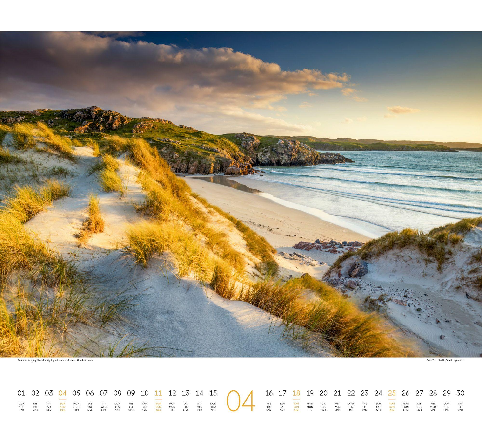 Beispielinhalt (Bild) Wasser Kalender 2027