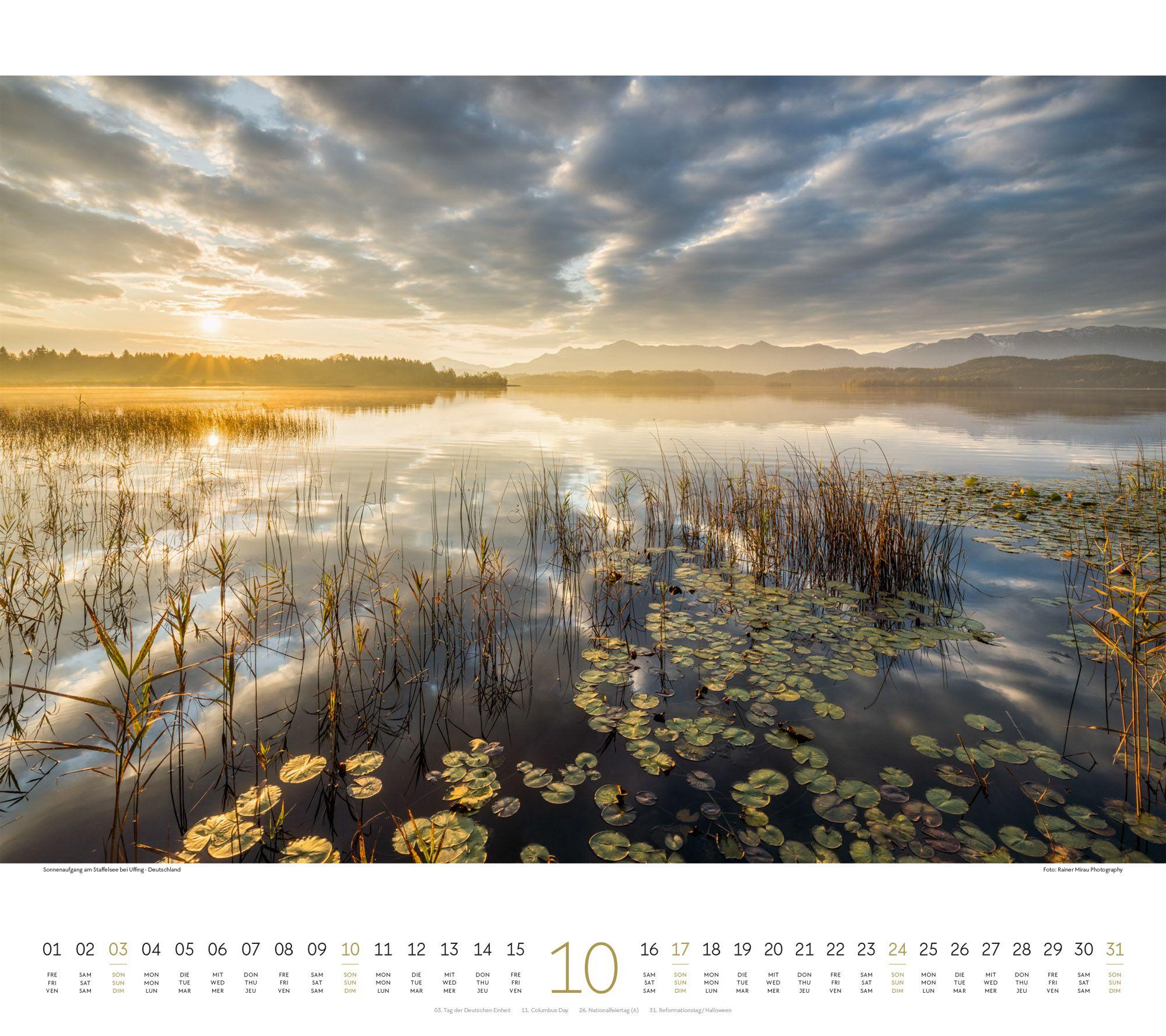 Beispielinhalt (Bild) Wasser Kalender 2027