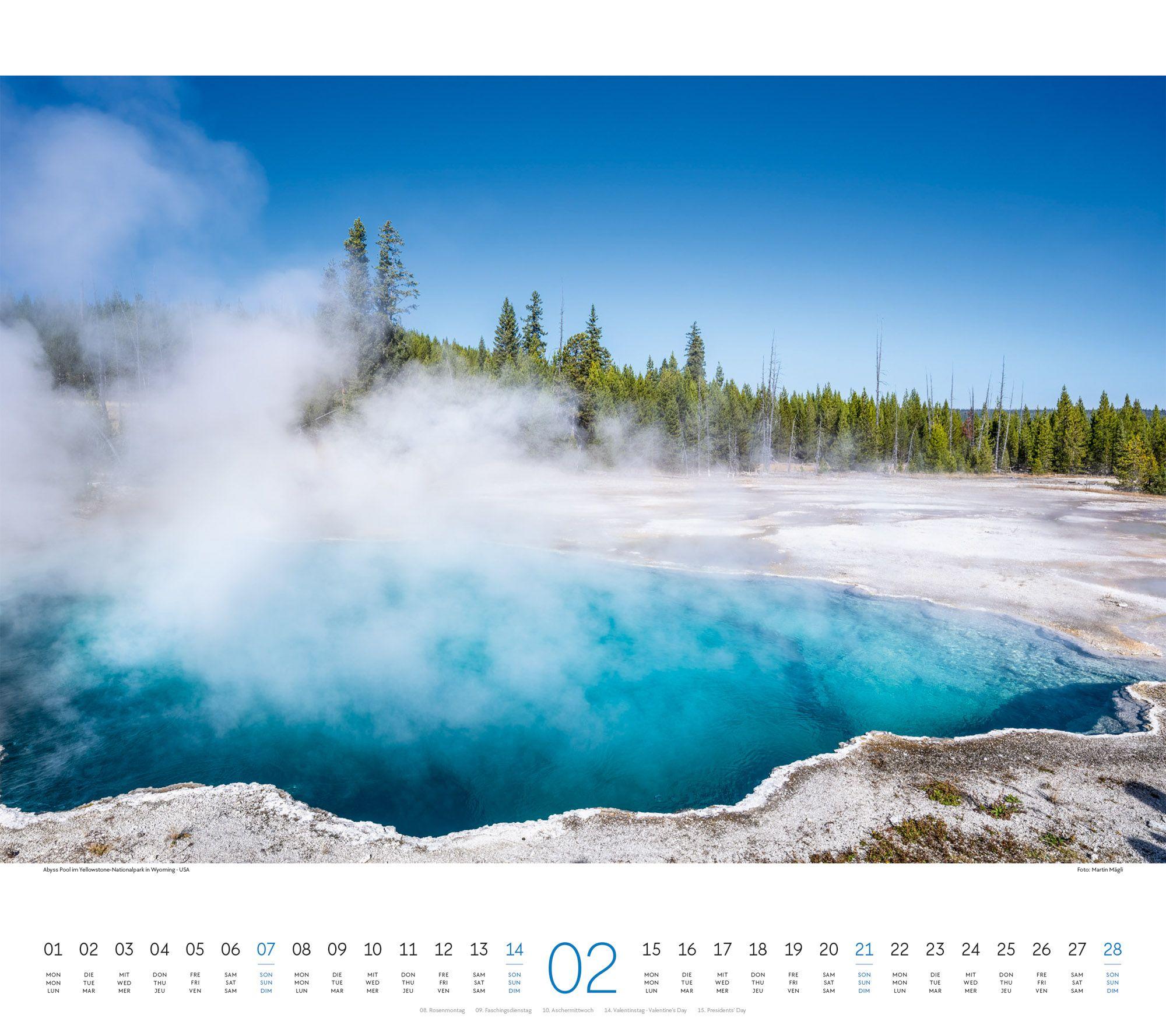 Beispielinhalt (Bild) Wasser Kalender 2027