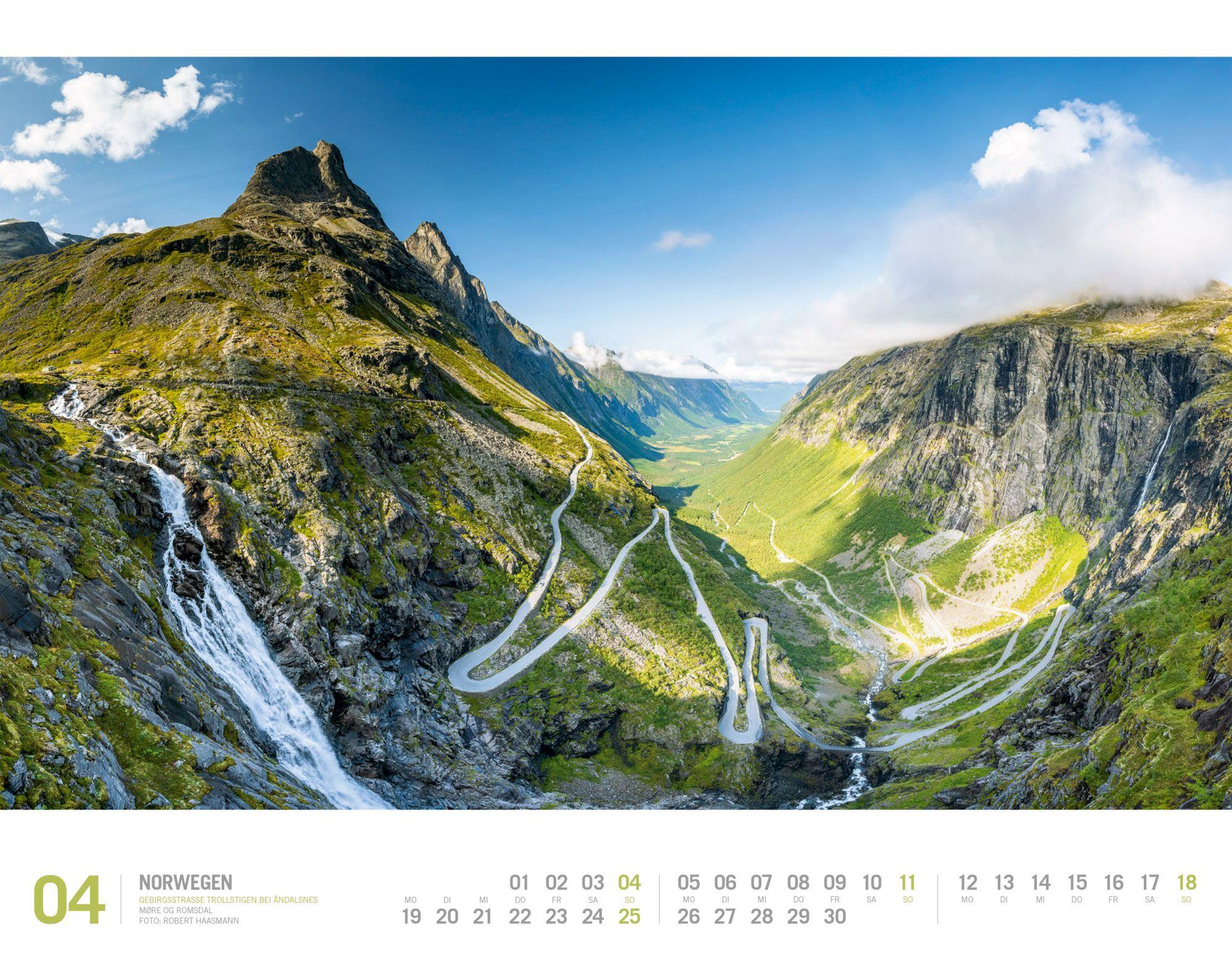 Beispielinhalt (Bild) Norwegen Kalender 2027 | Unterwegs zwischen Fjordland und Nordkap