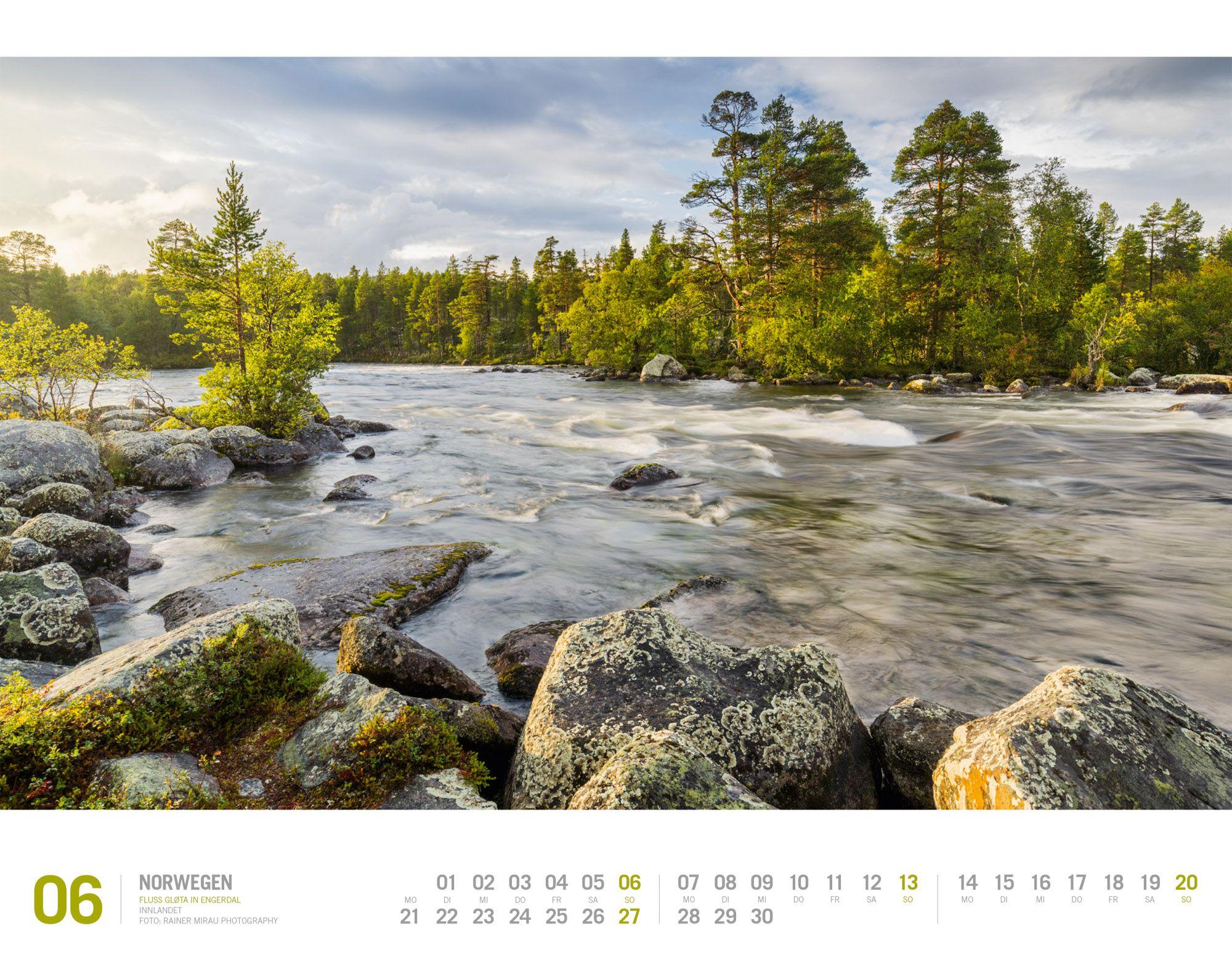 Beispielinhalt (Bild) Norwegen Kalender 2027 | Unterwegs zwischen Fjordland und Nordkap