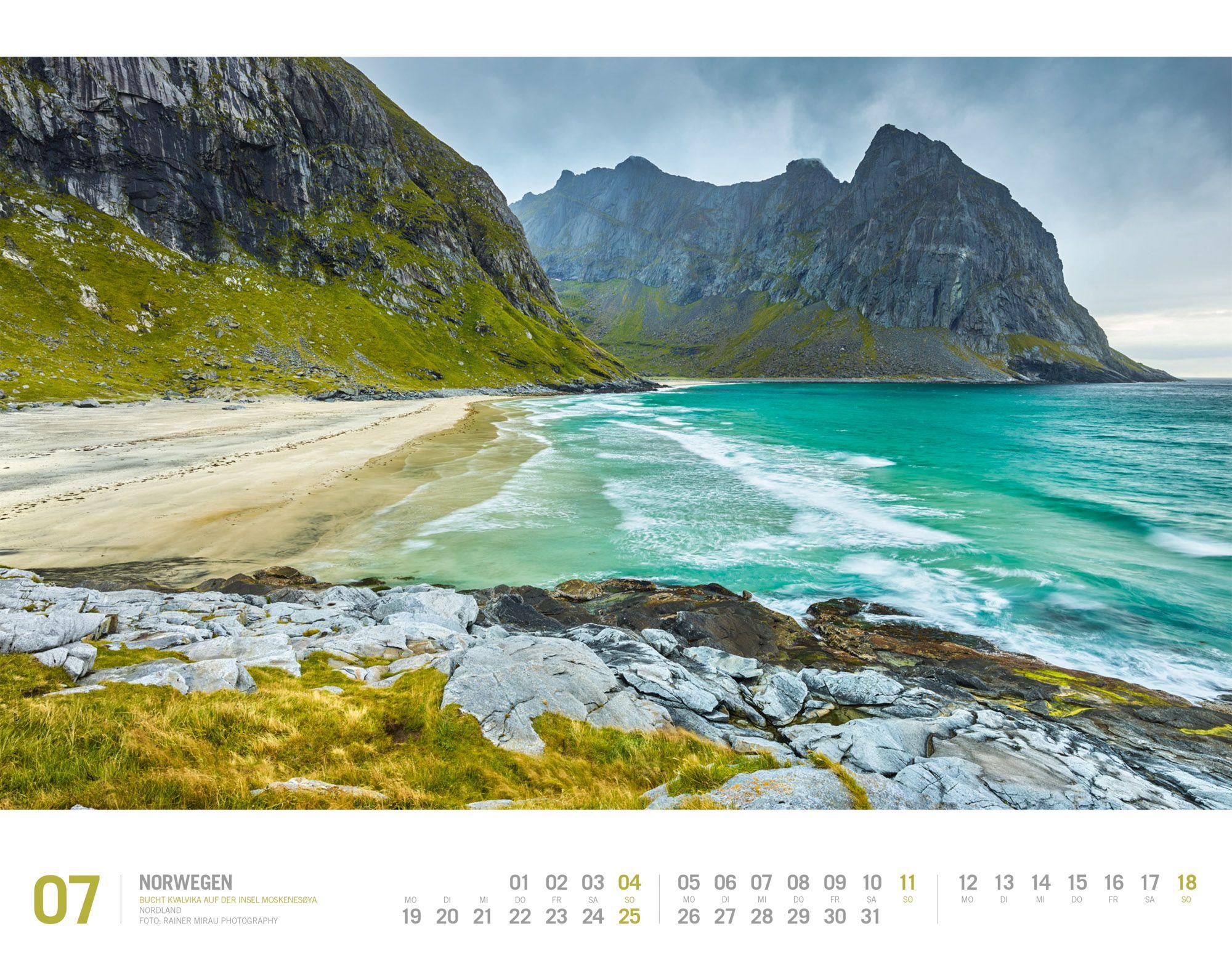 Beispielinhalt (Bild) Norwegen Kalender 2027 | Unterwegs zwischen Fjordland und Nordkap