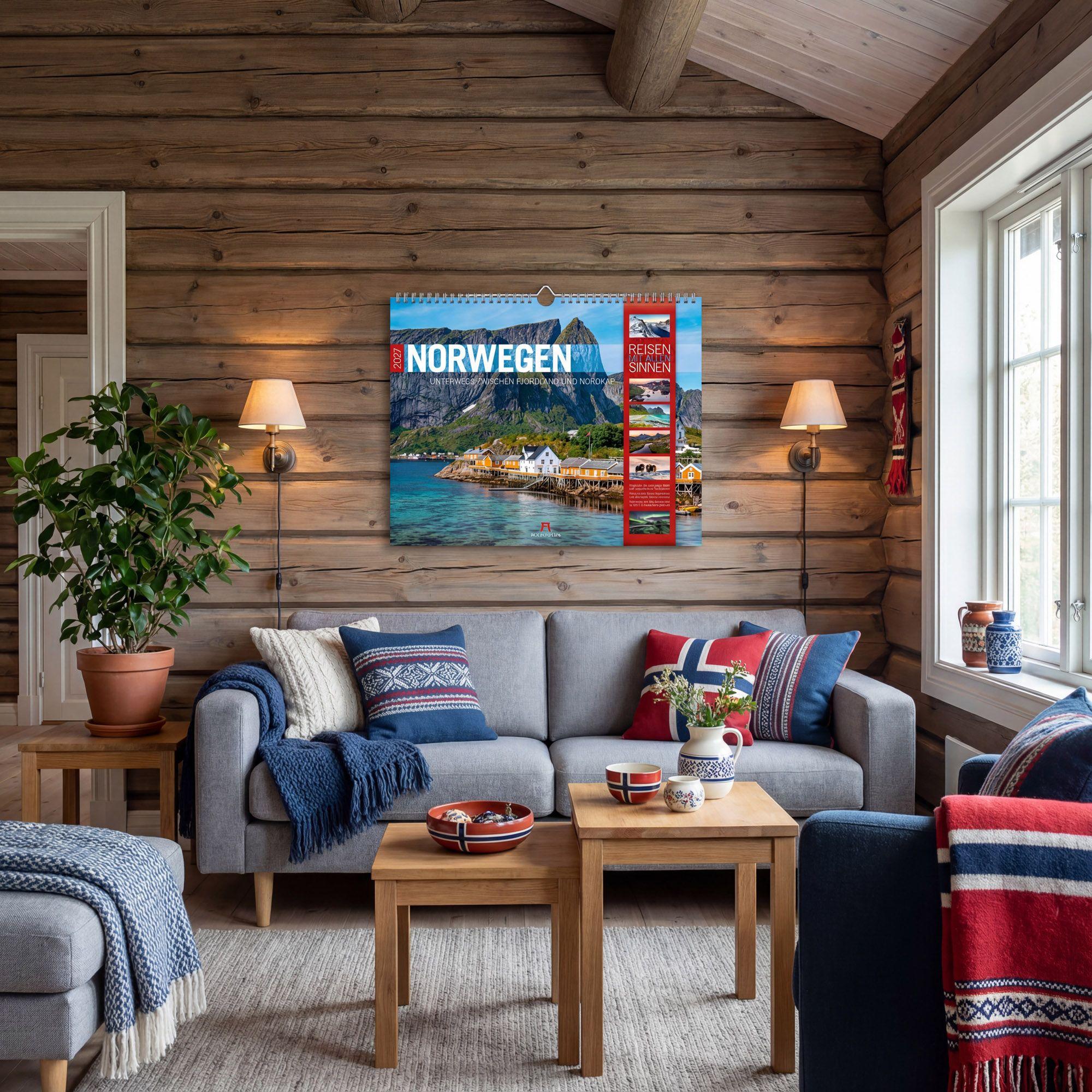 Beispielinhalt (Bild) Norwegen Kalender 2027 | Unterwegs zwischen Fjordland und Nordkap