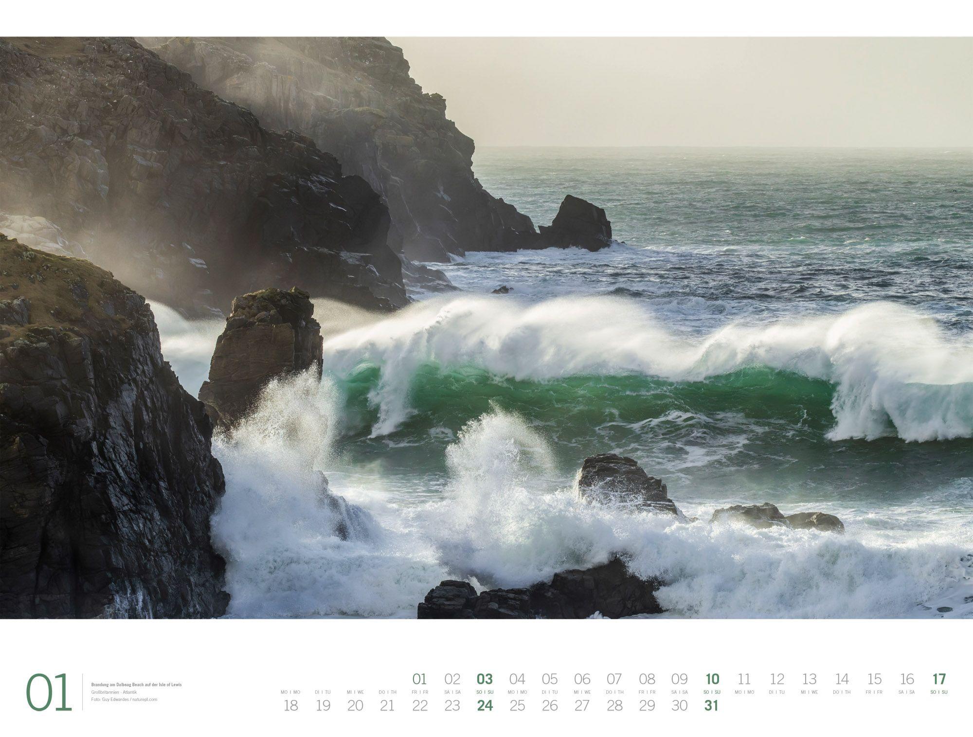 Beispielinhalt (Bild) Meer Gallery Kalender 2027