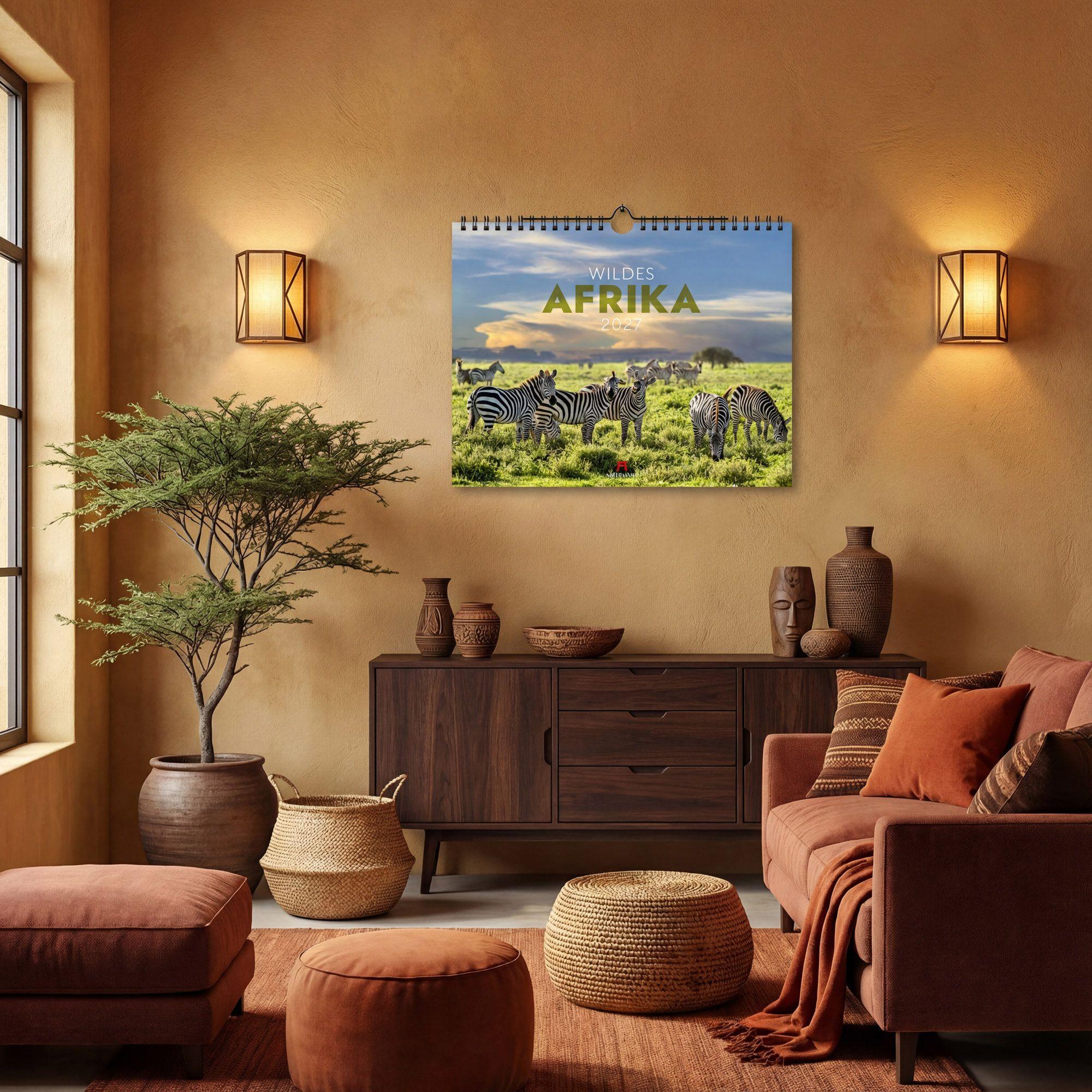 Beispielinhalt (Bild) Wildes Afrika Kalender 2027