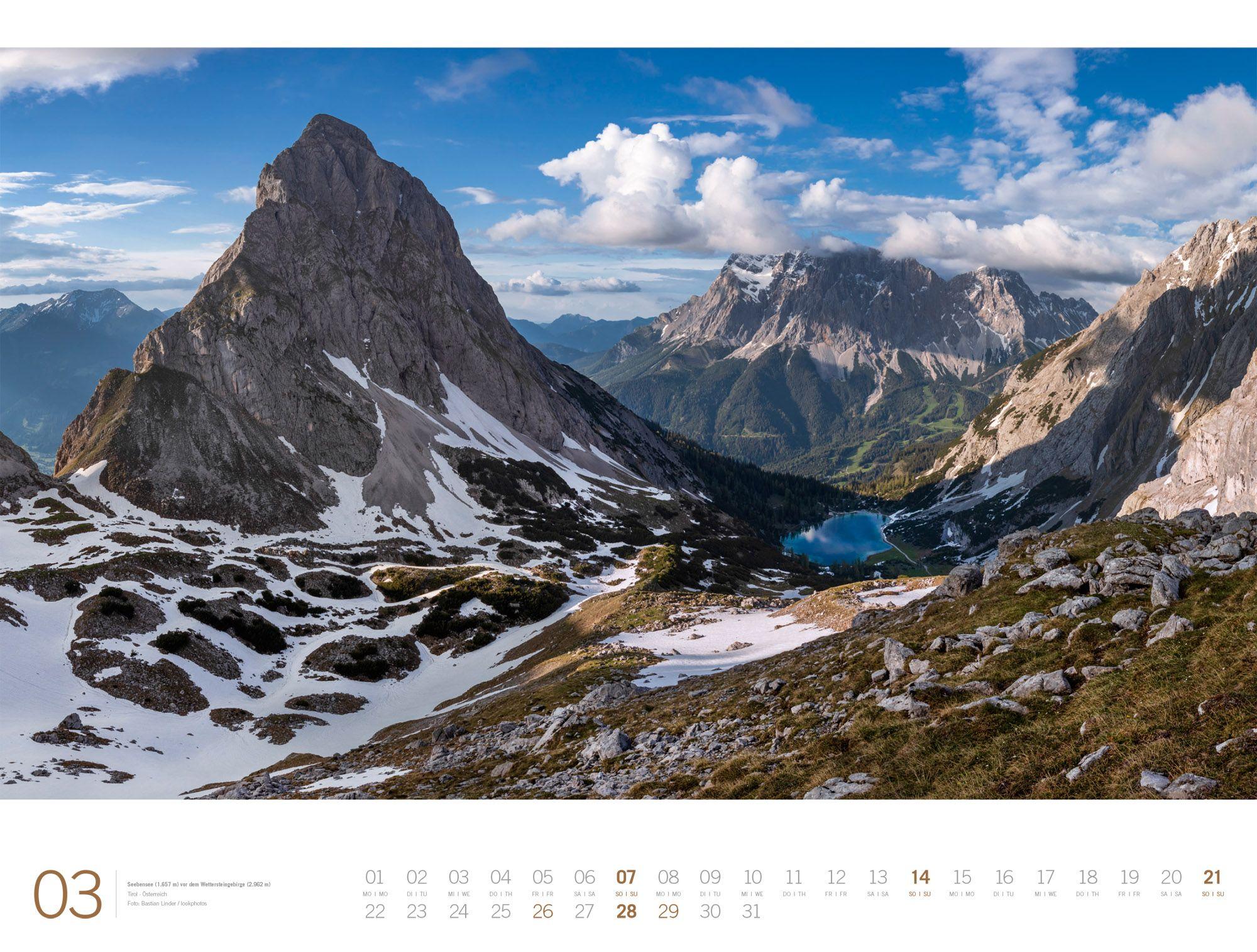 Beispielinhalt (Bild) Alpen Gallery Kalender 2027