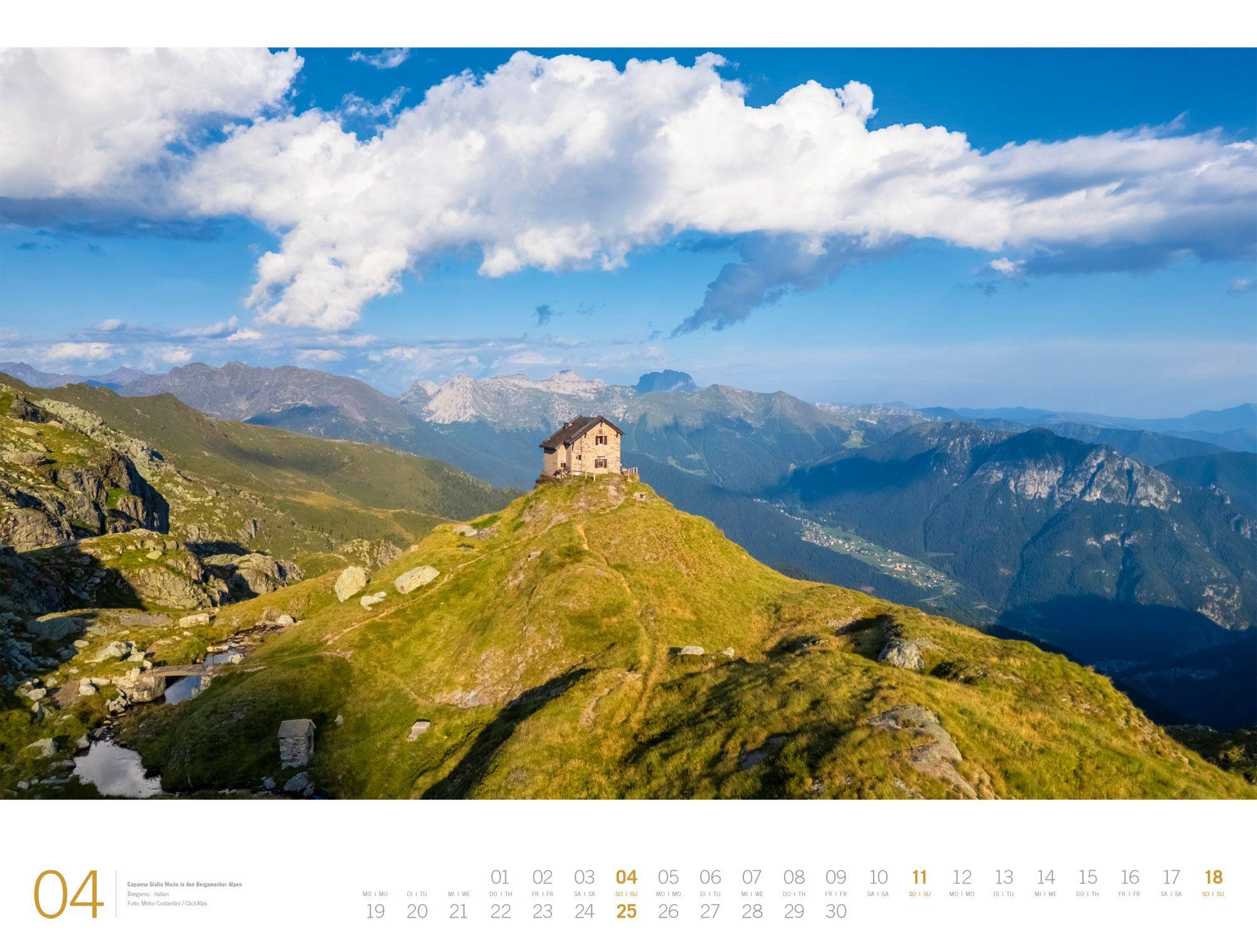 Beispielinhalt (Bild) Alpen Gallery Kalender 2027