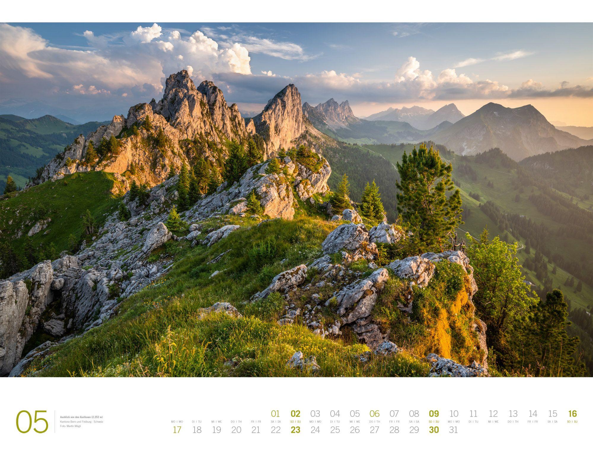 Beispielinhalt (Bild) Alpen Gallery Kalender 2027