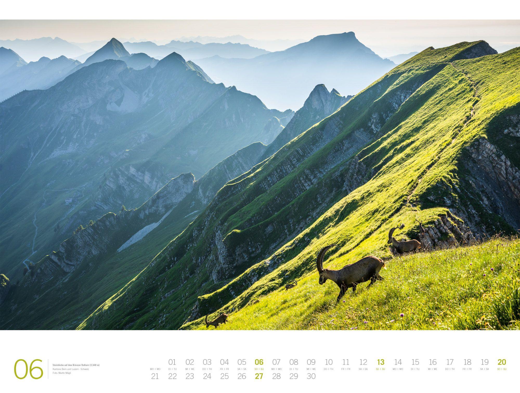Beispielinhalt (Bild) Alpen Gallery Kalender 2027