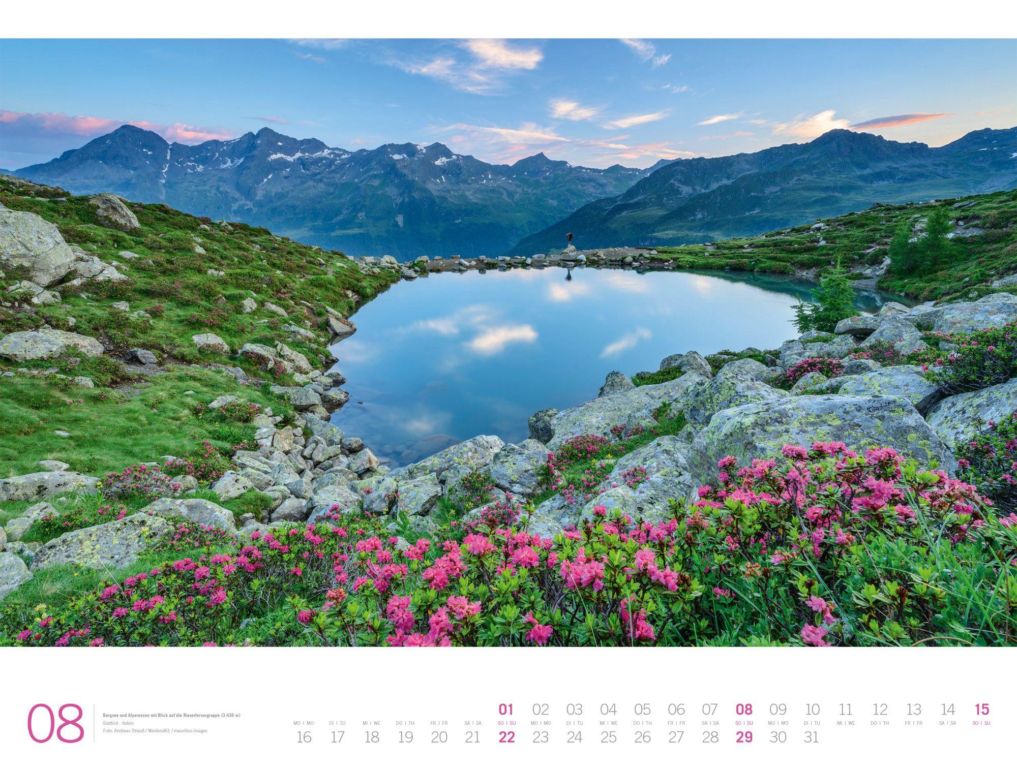 Beispielinhalt (Bild) Alpen Gallery Kalender 2027