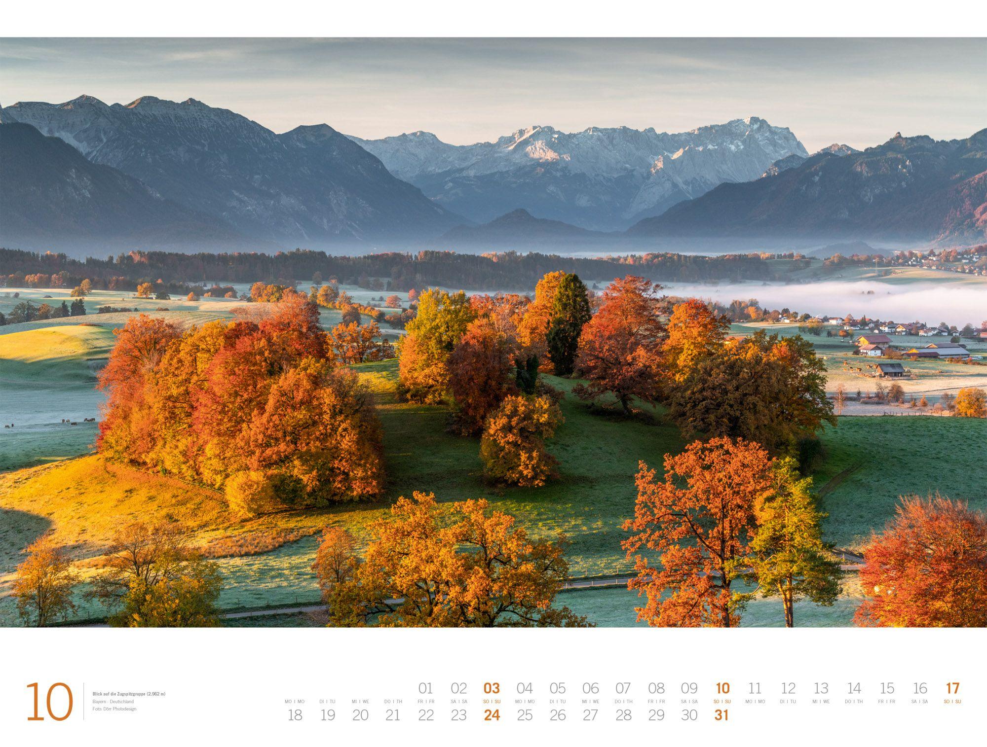 Beispielinhalt (Bild) Alpen Gallery Kalender 2027