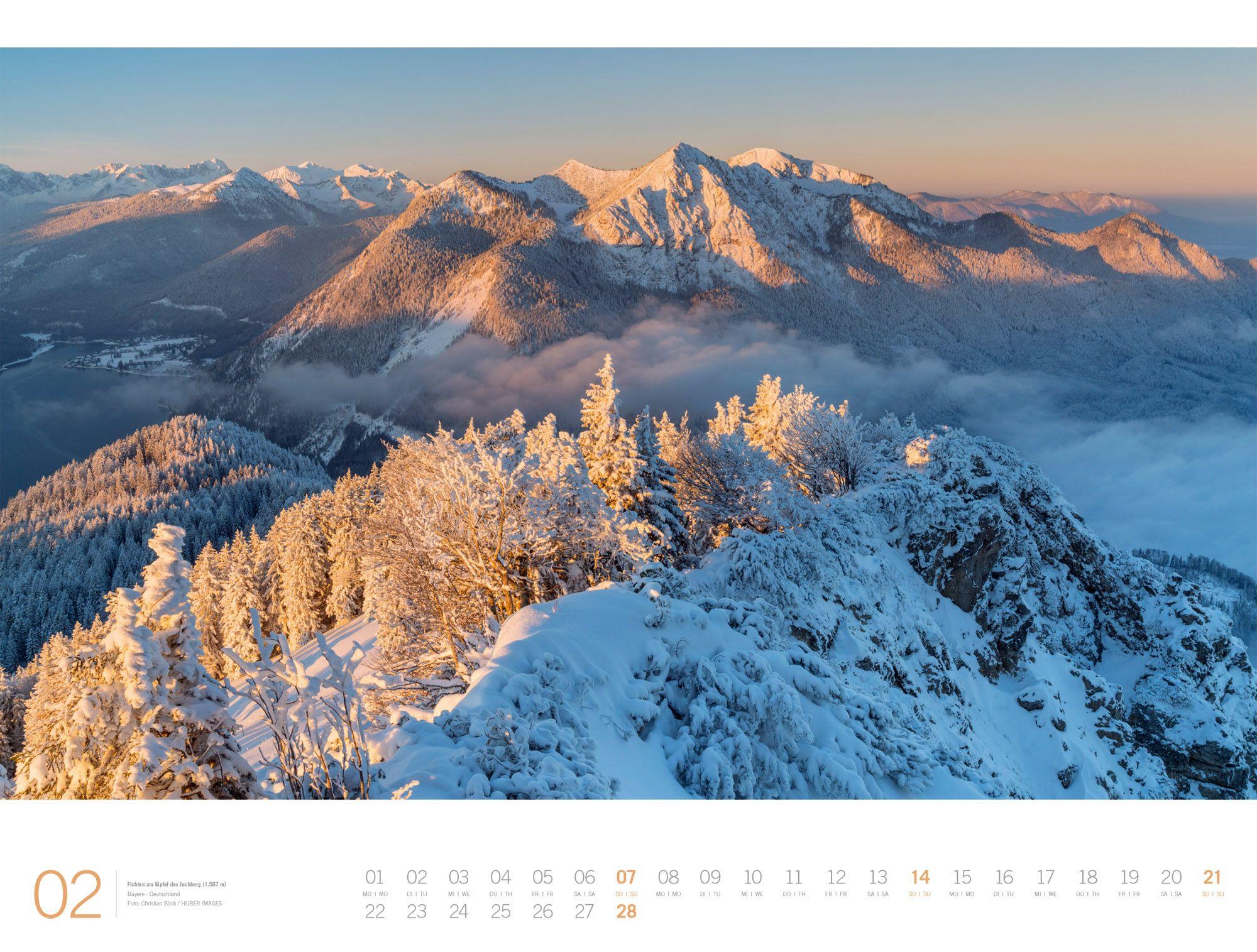 Beispielinhalt (Bild) Alpen Gallery Kalender 2027