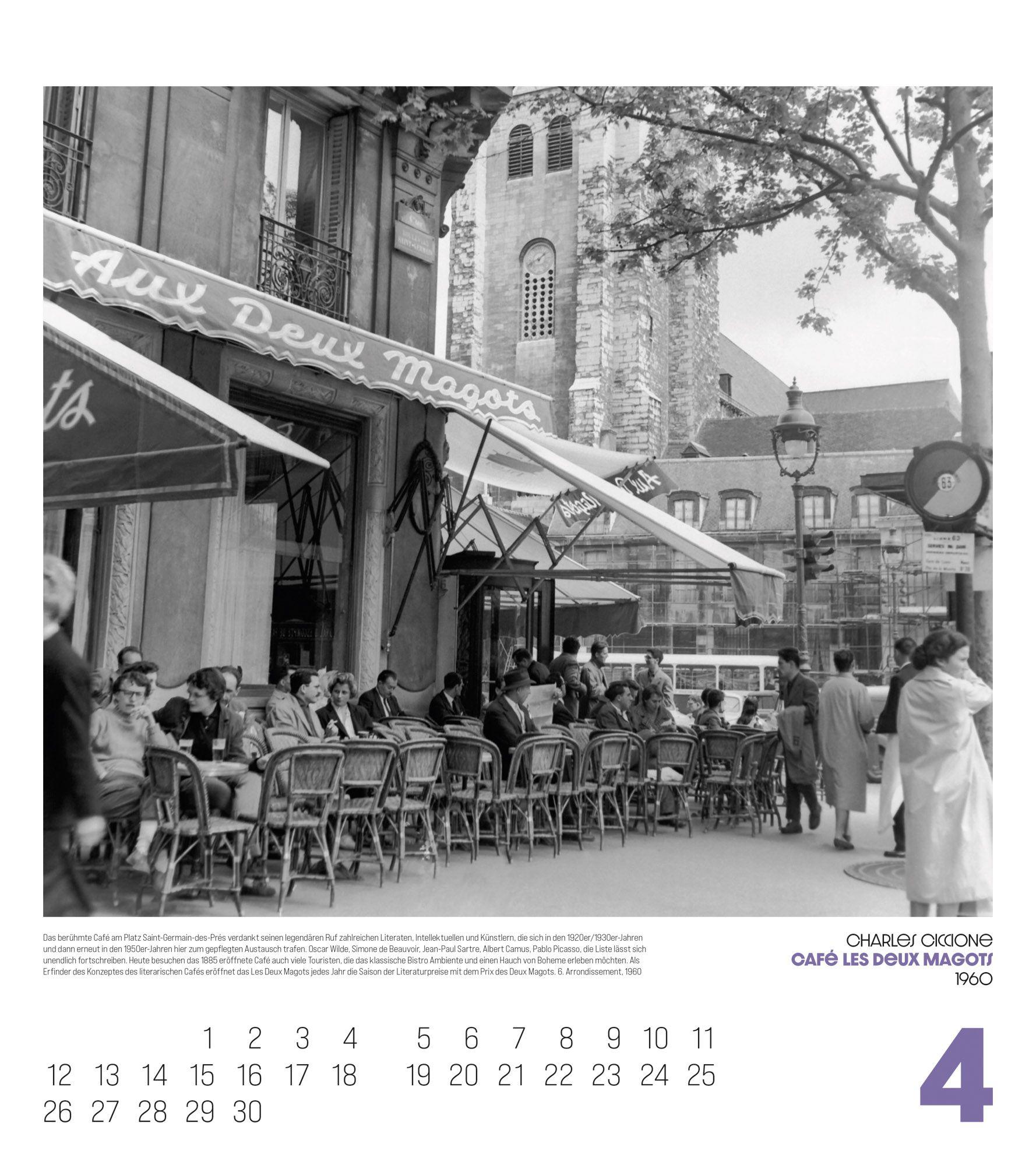 Beispielinhalt (Bild) Paris, mon Amour Kalender 2027
