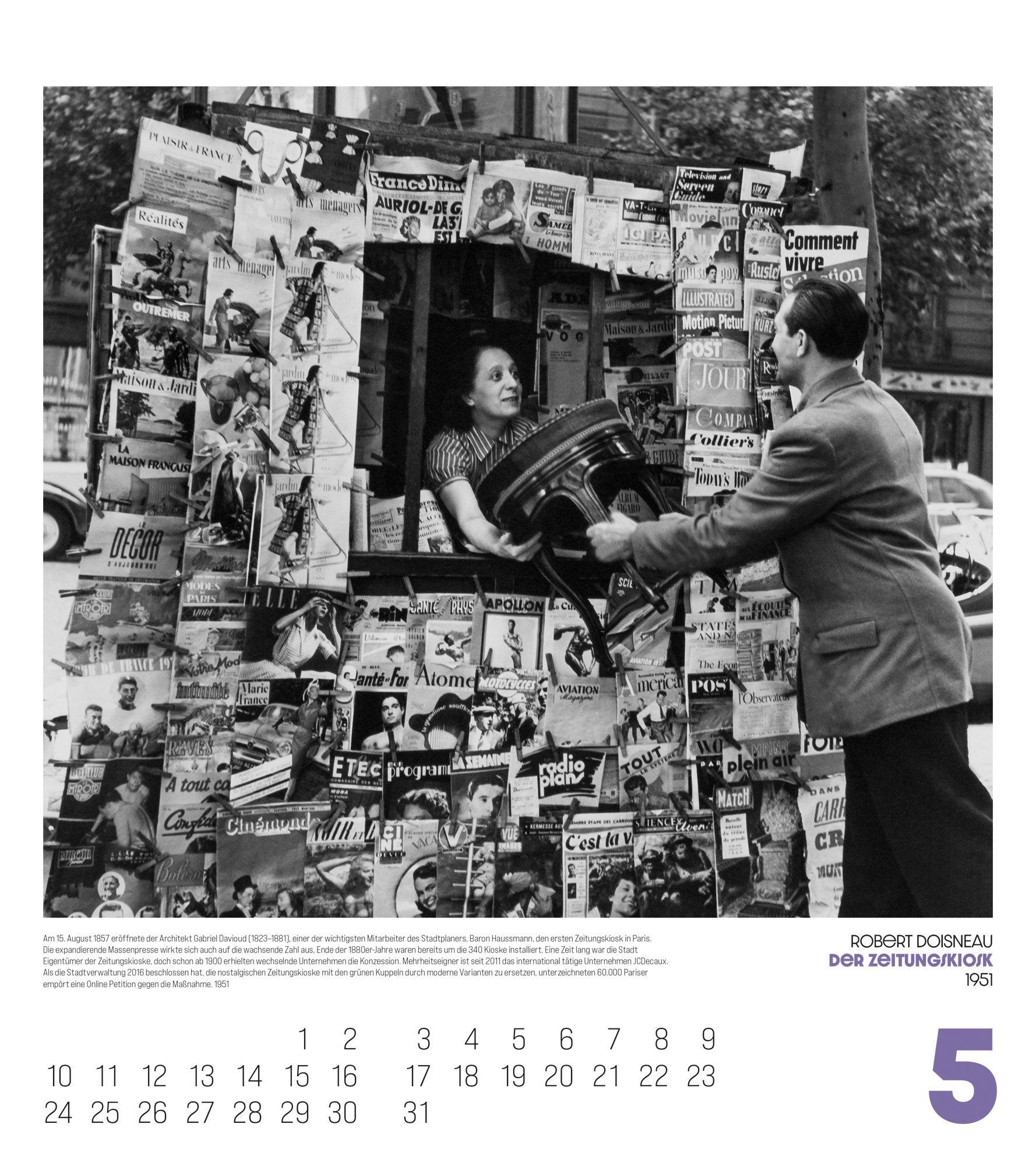 Beispielinhalt (Bild) Paris, mon Amour Kalender 2027