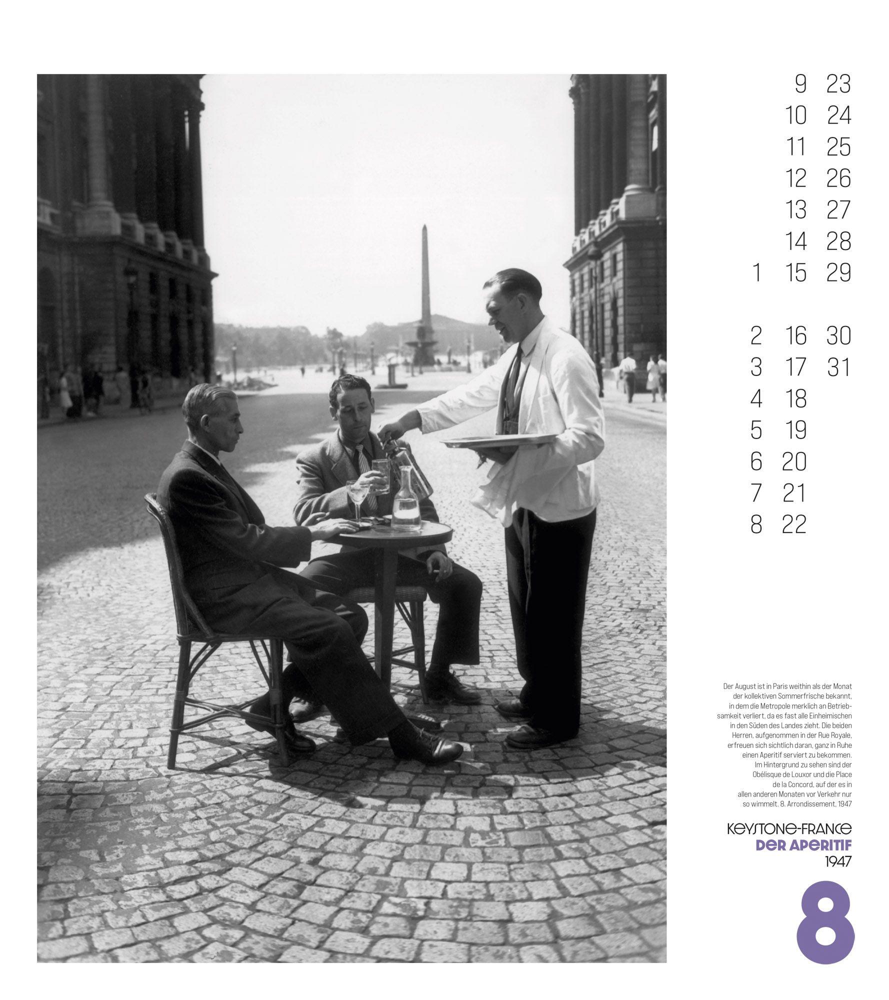 Beispielinhalt (Bild) Paris, mon Amour Kalender 2027