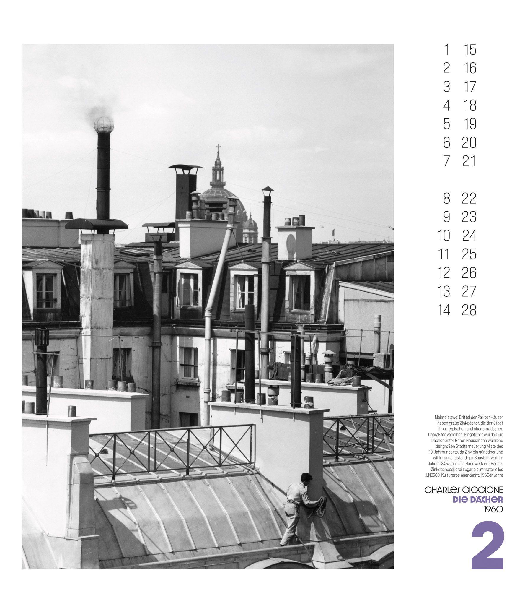 Beispielinhalt (Bild) Paris, mon Amour Kalender 2027