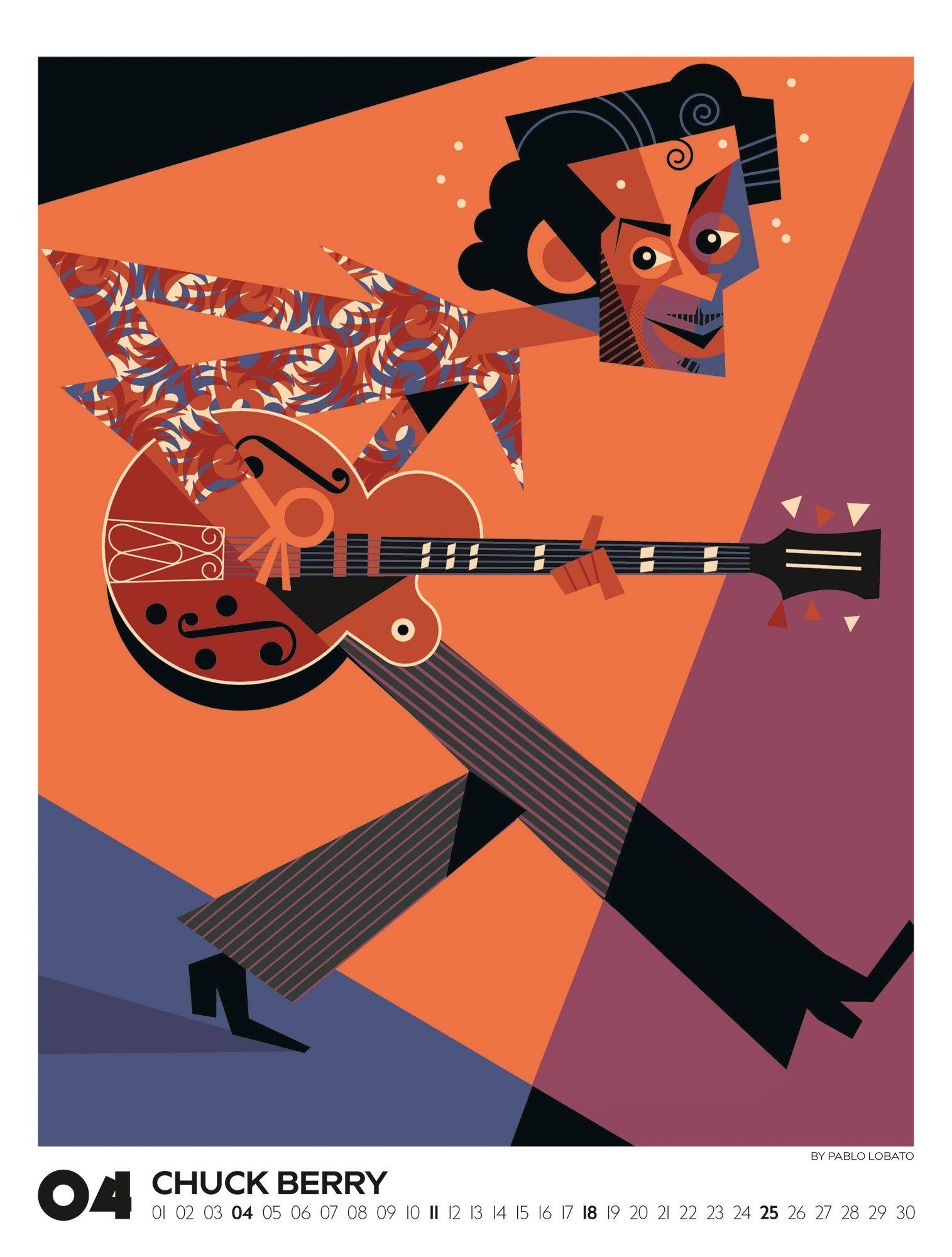 Beispielinhalt (Bild) Legends Kalender 2027 | Musiklegenden