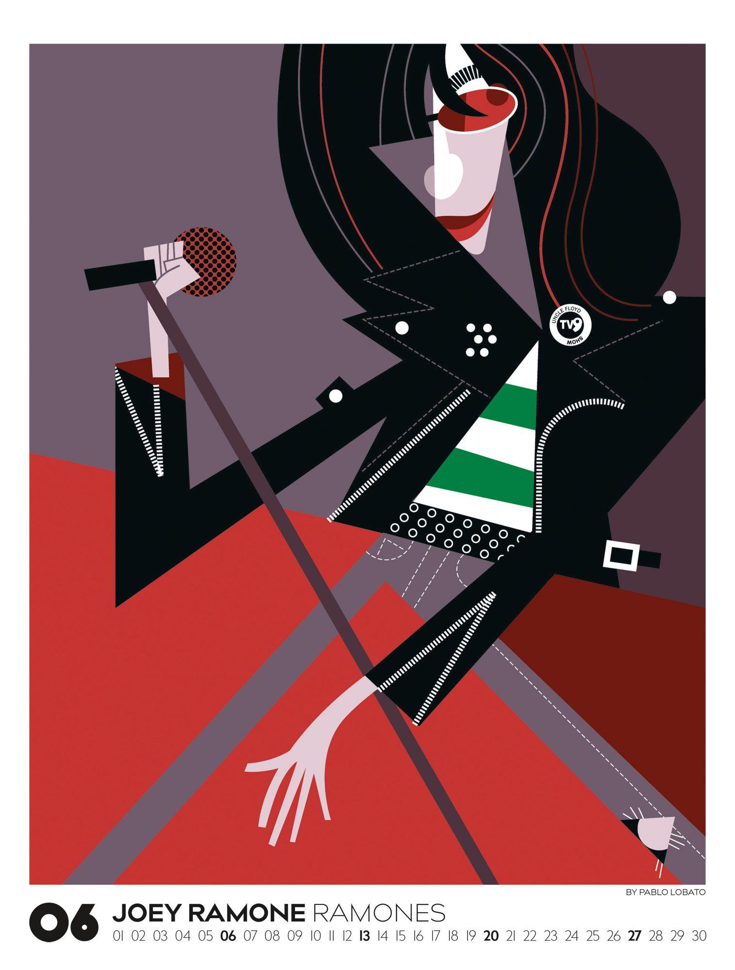 Beispielinhalt (Bild) Legends Kalender 2027 | Musiklegenden