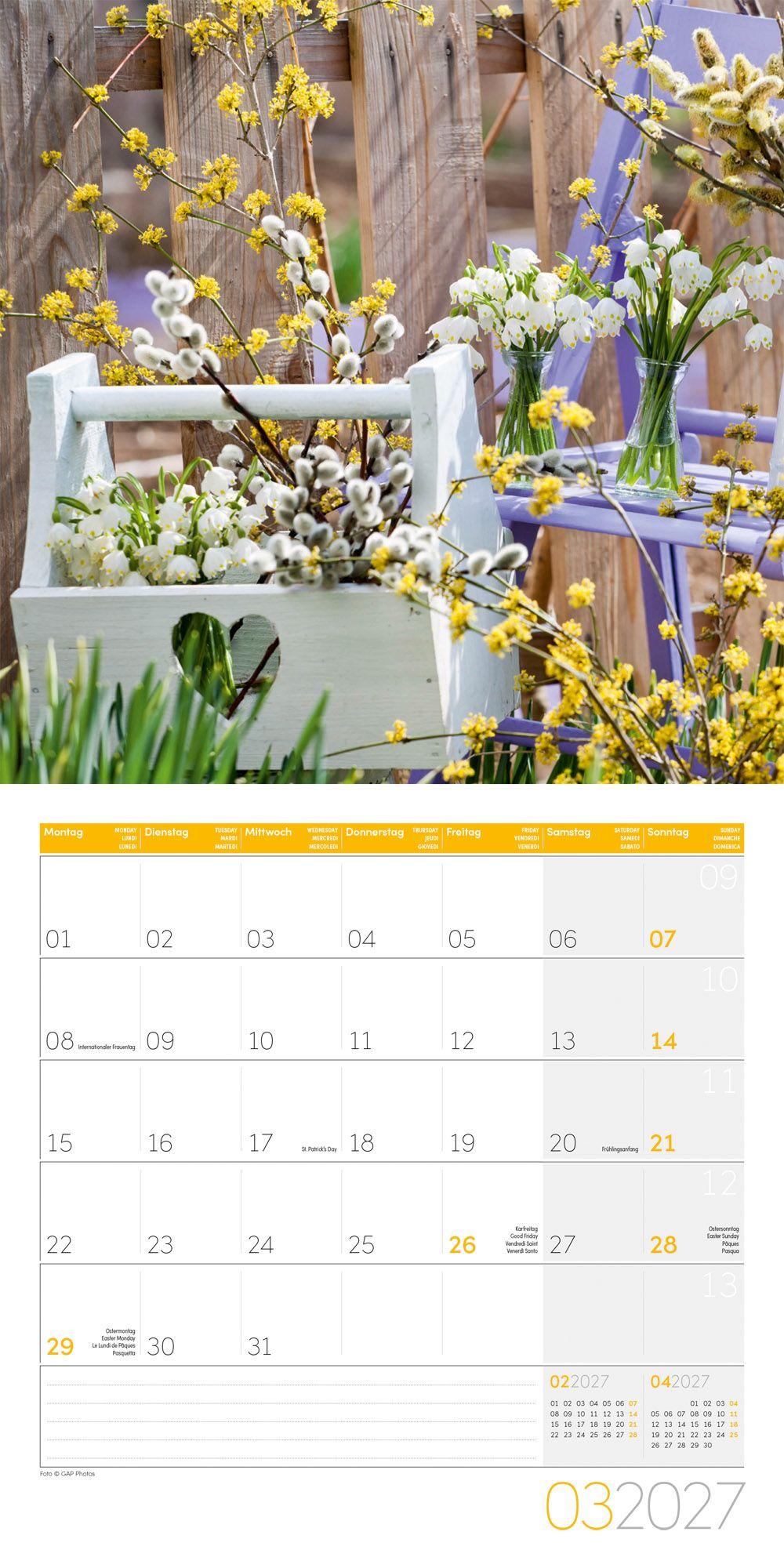 Beispielinhalt (Bild) Blumenzauber Kalender 2027 - 30x30 - Art12