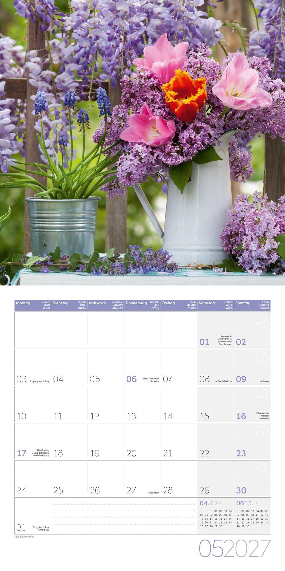 Beispielinhalt (Bild) Blumenzauber Kalender 2027 - 30x30 - Art12