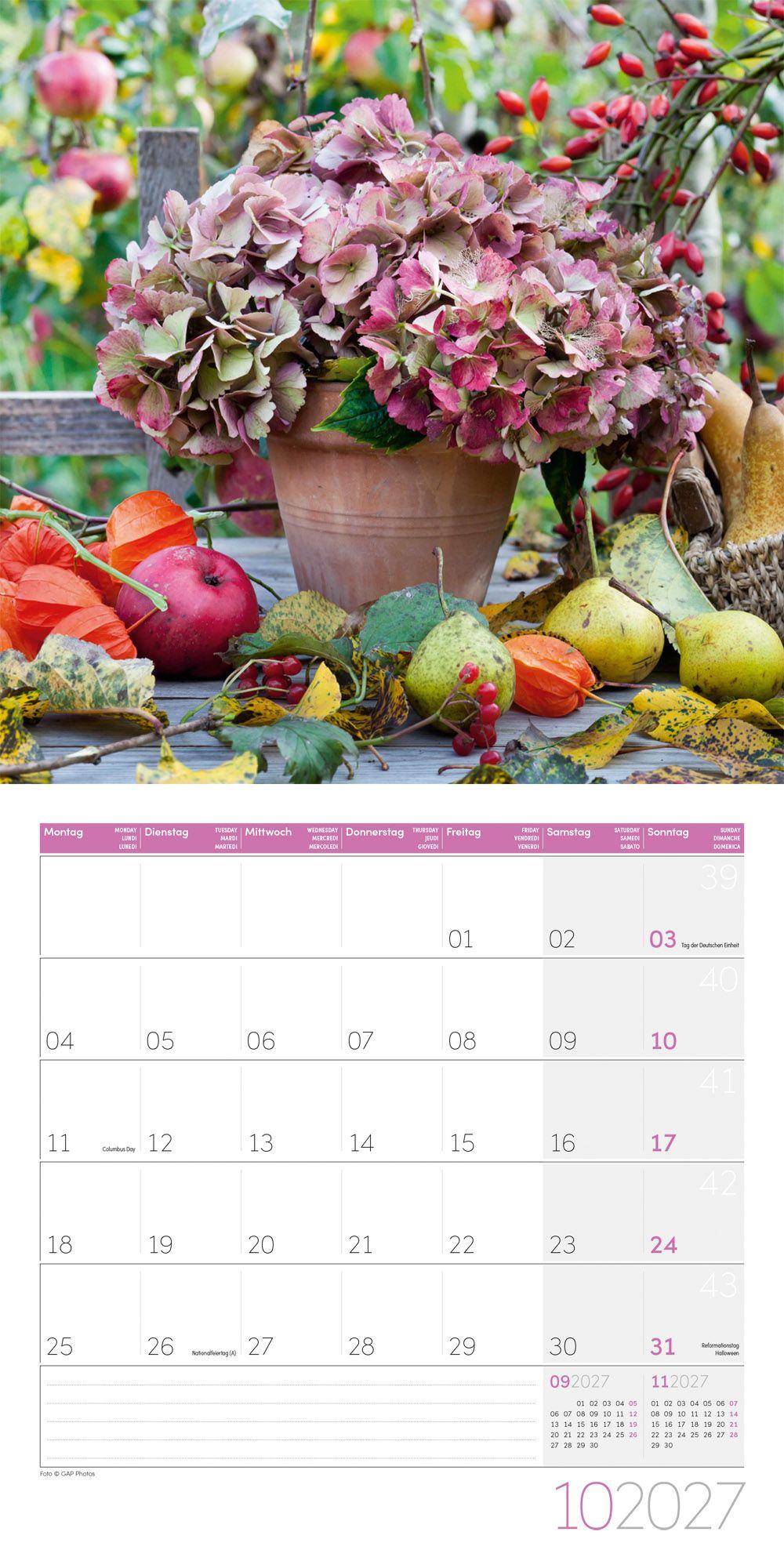 Beispielinhalt (Bild) Blumenzauber Kalender 2027 - 30x30 - Art12