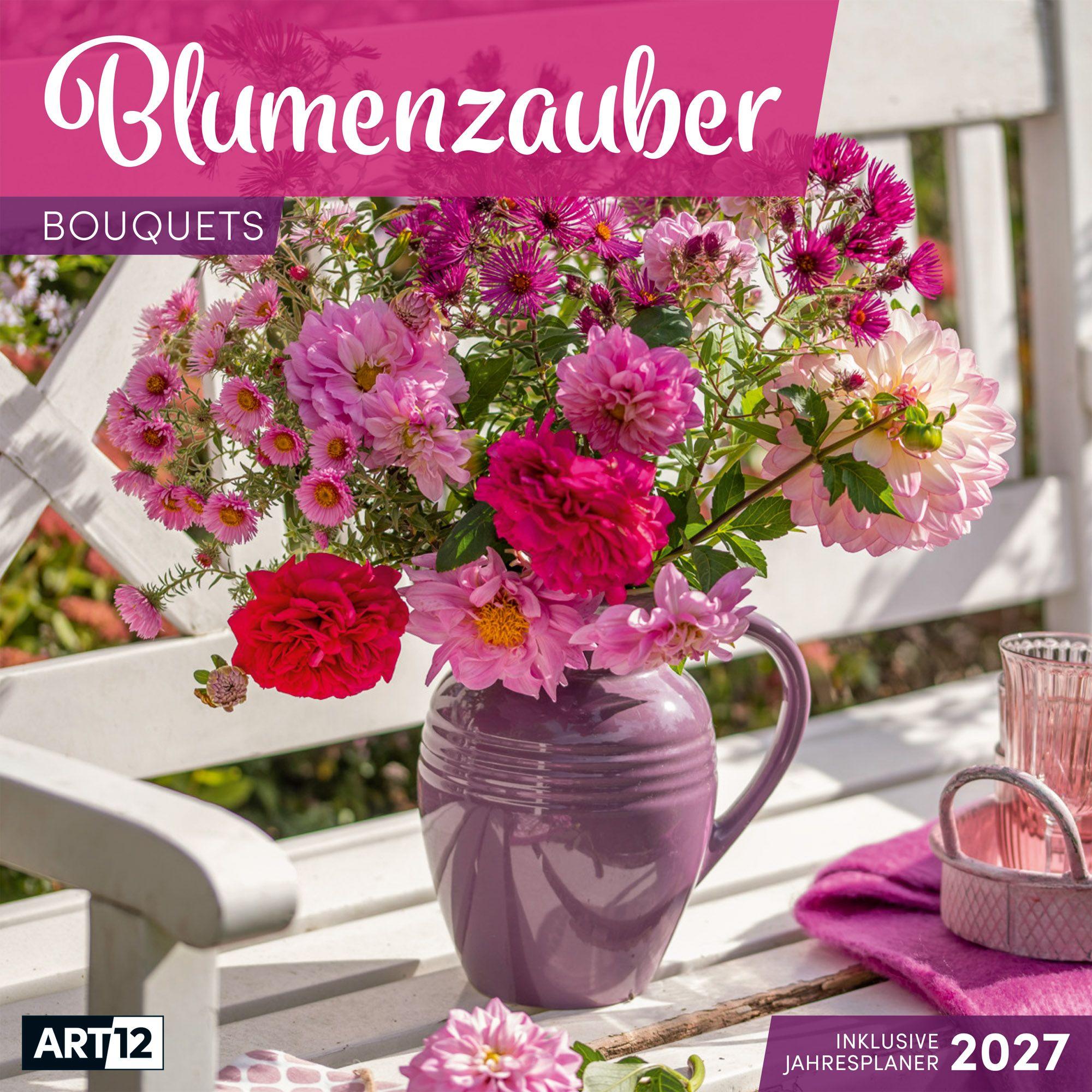Vorderes Coverbild Blumenzauber Kalender 2027 - 30x30 - Art12