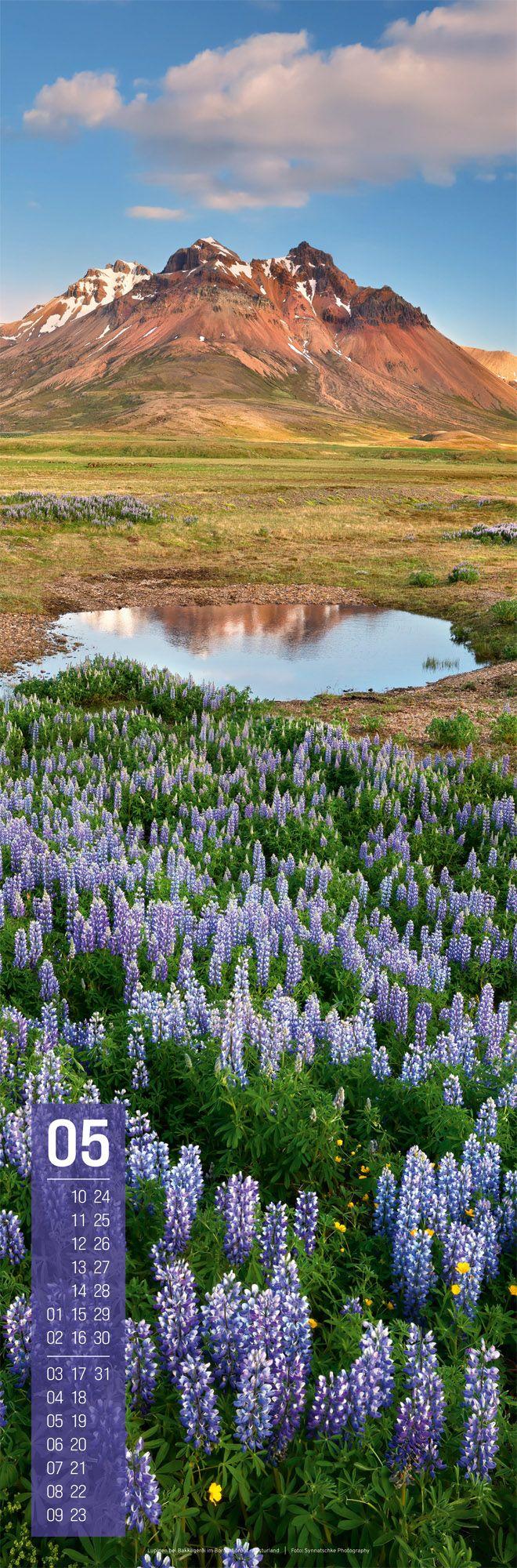 Beispielinhalt (Bild) Island Vertikal Kalender 2027