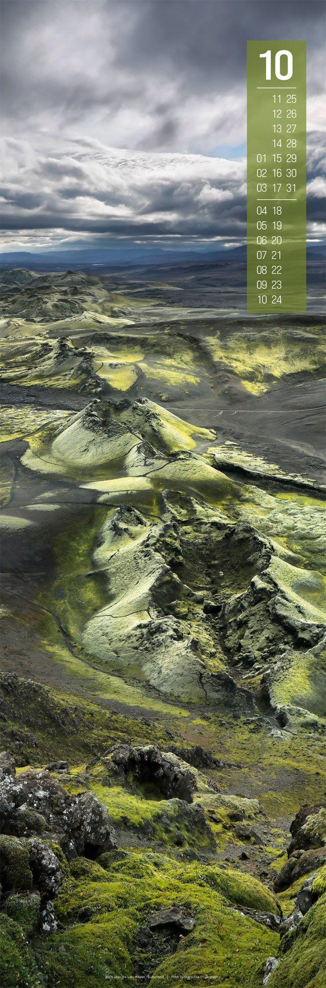 Beispielinhalt (Bild) Island Vertikal Kalender 2027